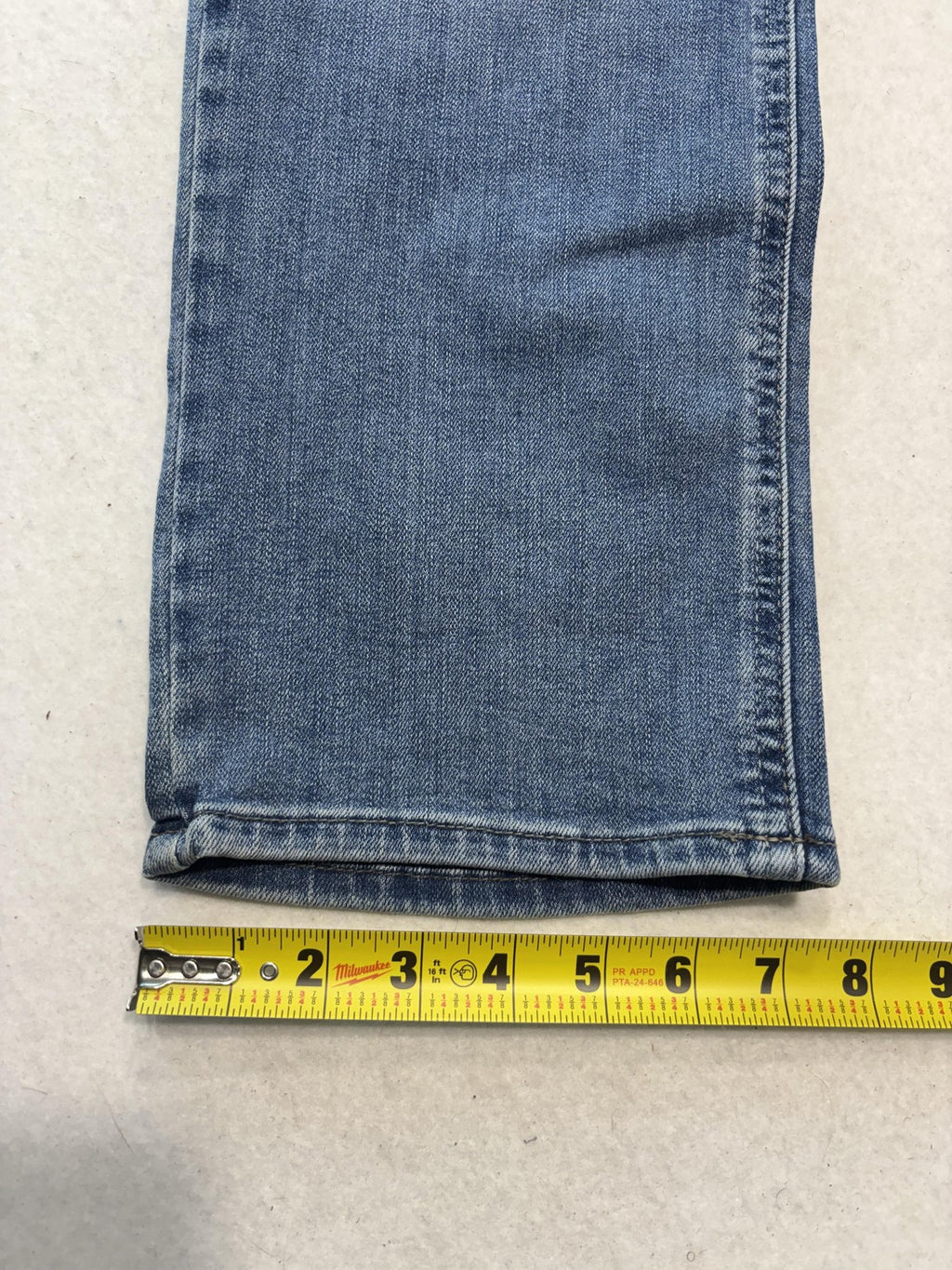 Lee Jeans Womens 16P Blue Medium Wash Mid Rise Straight Regular Stretch 34x29
