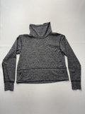 Lululemon Sweatshirt Womens 8 Gray Cowl Neck Zip Pocket Raglan Knit Pullover