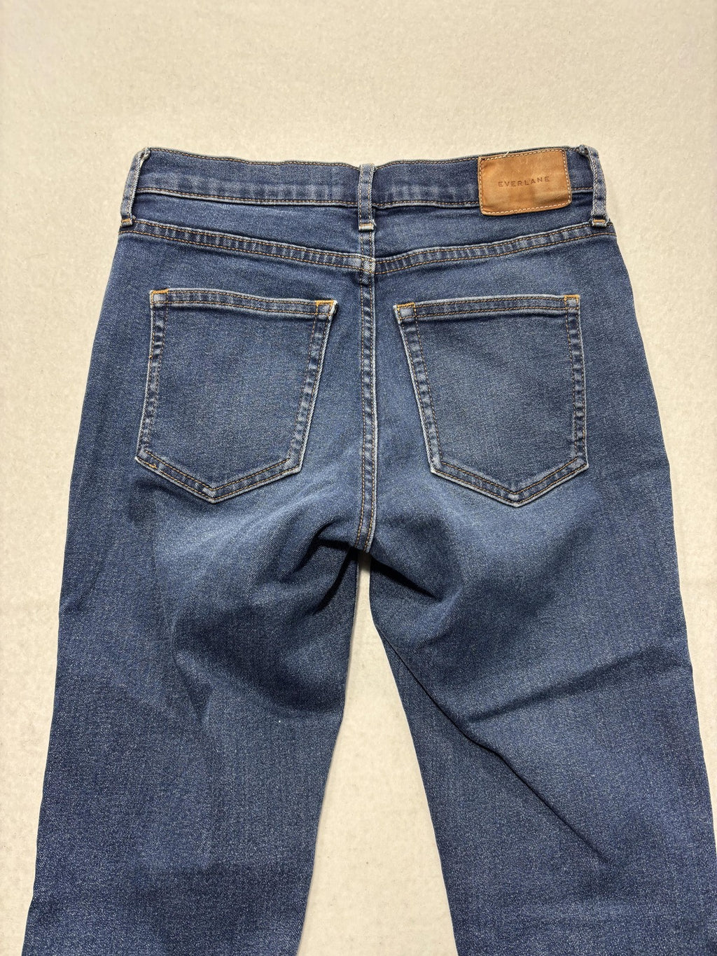 Everlane Jeans Womens 28 Blue Medium Wash Skinny Mid Rise Stretch Denim 28x27