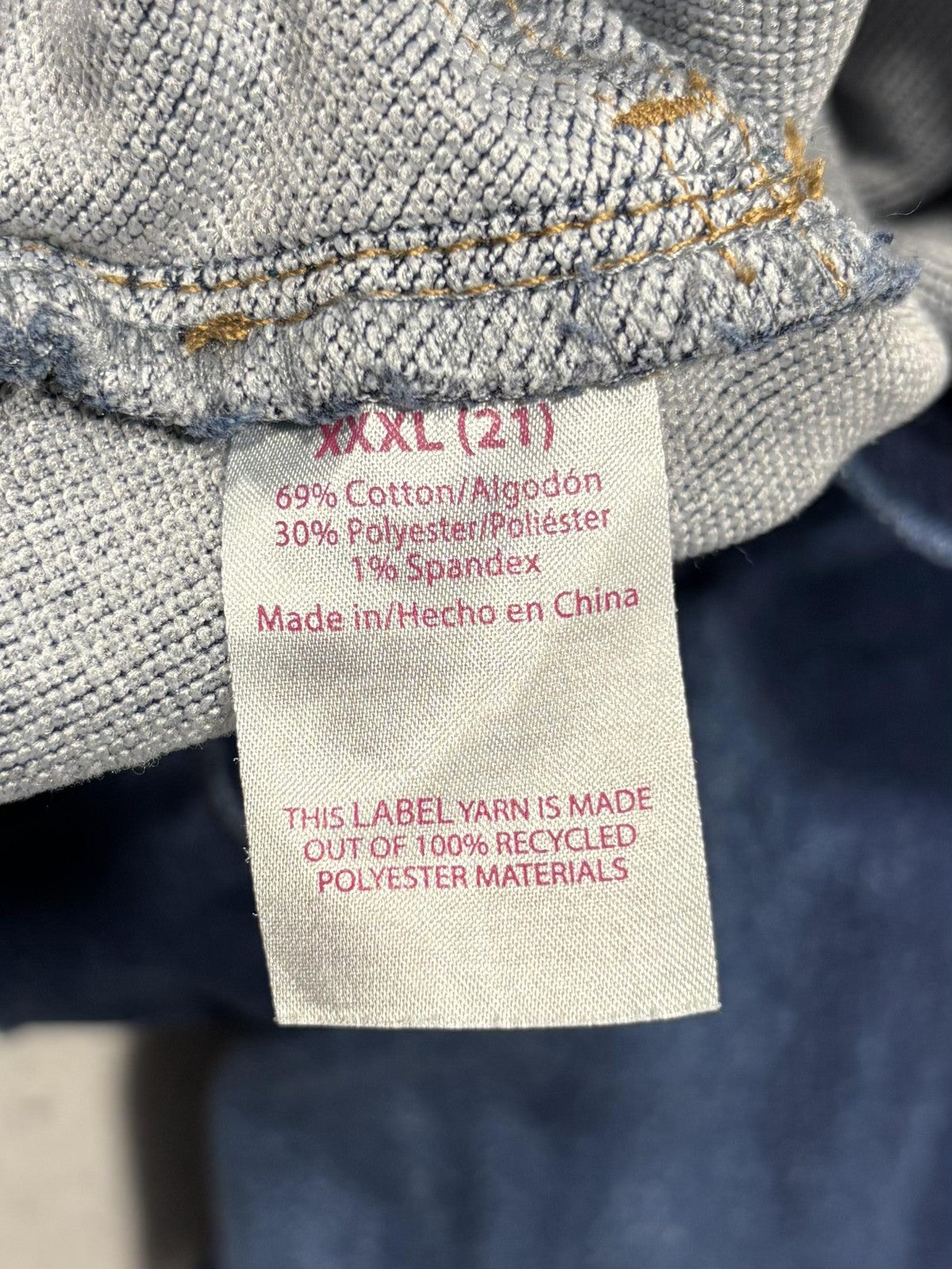 No Boundaries Jegging Jeans Juniors 3XL Blue Medium Wash High Rise Stretch