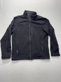 REI Softshell Jacket Mens Medium Black Full Zip Stand Collar Hiking Outdoor