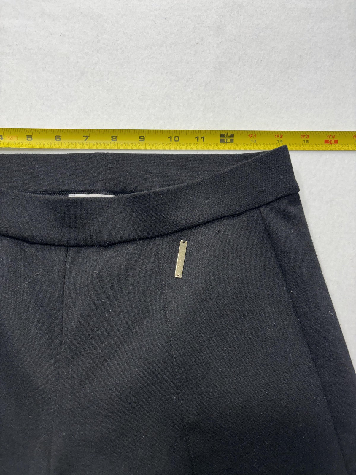 Michael Kors Leggings Womens Small Black High Rise Ankle Stretch Knit Pull On