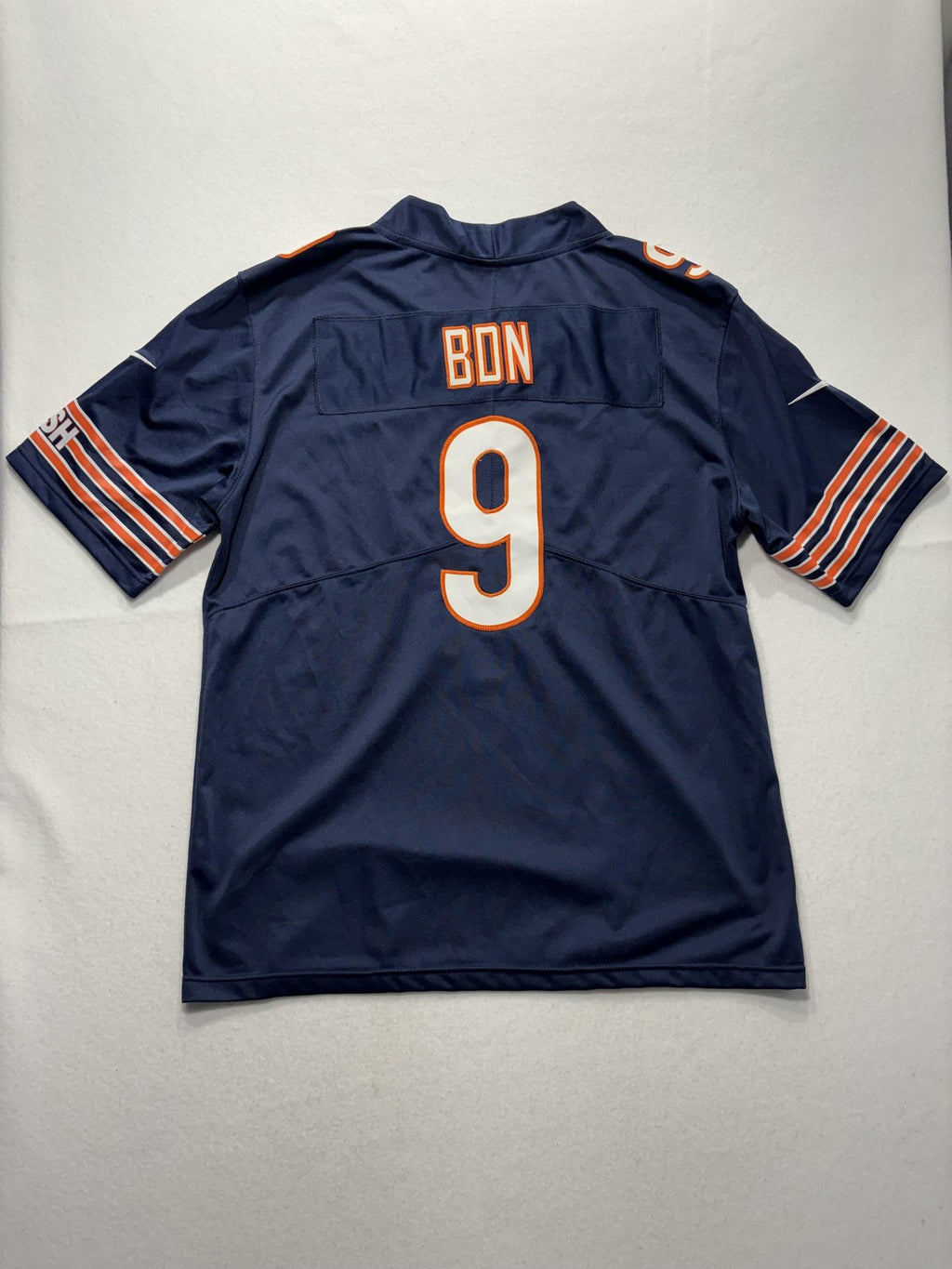 Chicago Bears Jersey Mens Large Navy Blue NFL Football Nike BDN 9 On Field