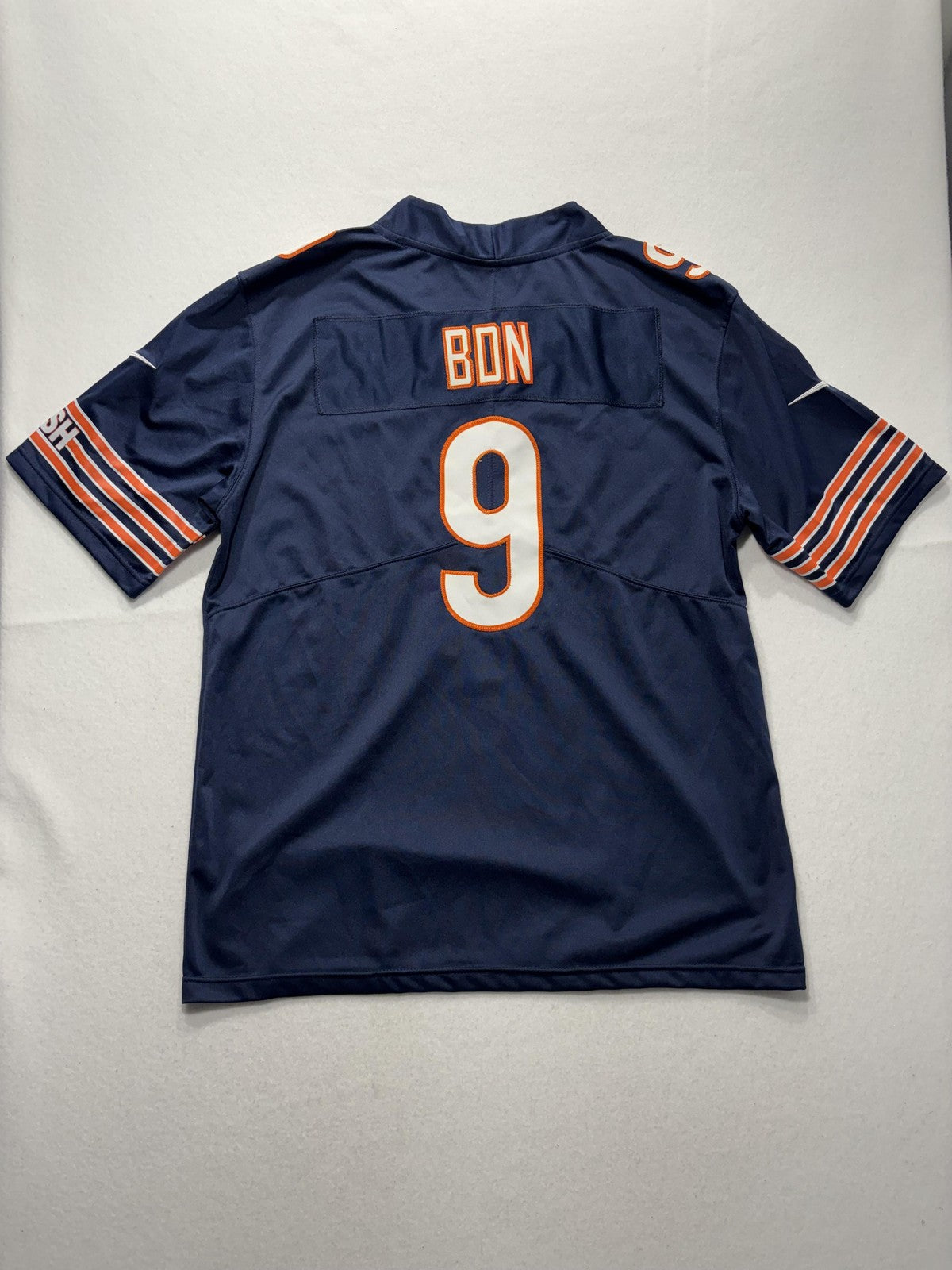 Chicago Bears Jersey Mens Large Navy Blue NFL Football Nike BDN 9 On Field