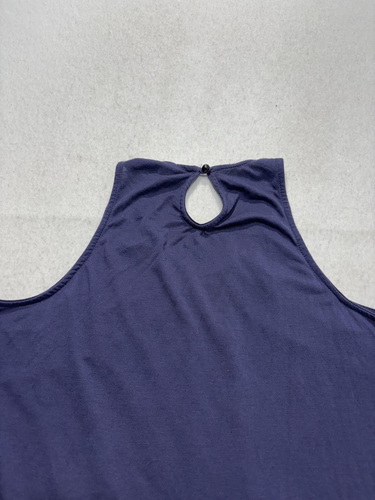 Xhilaration Tank Top Juniors L Purple Floral High Neck Lace Boho Summer