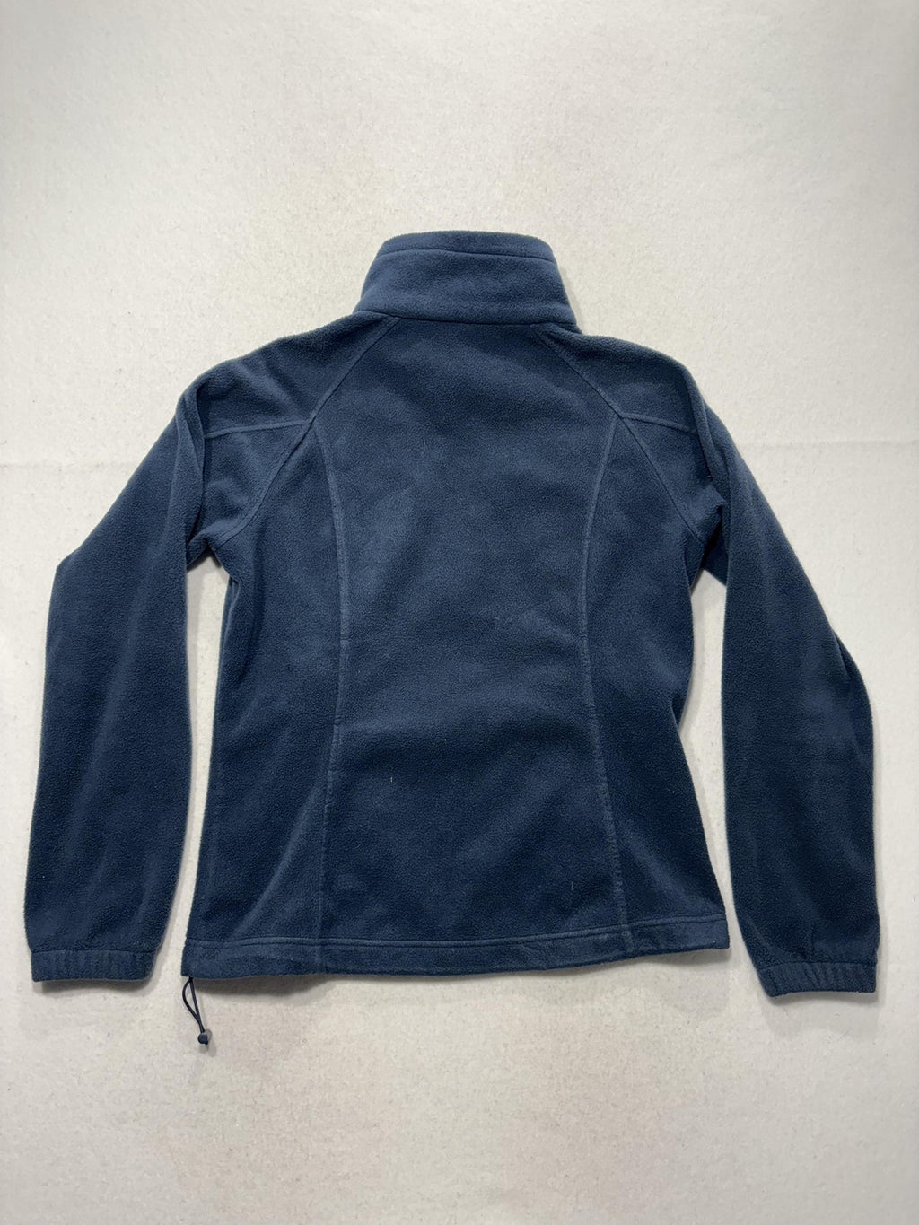 Columbia Jacket Womens M Blue Fleece Full Zip Stand Collar Pockets Outdoor