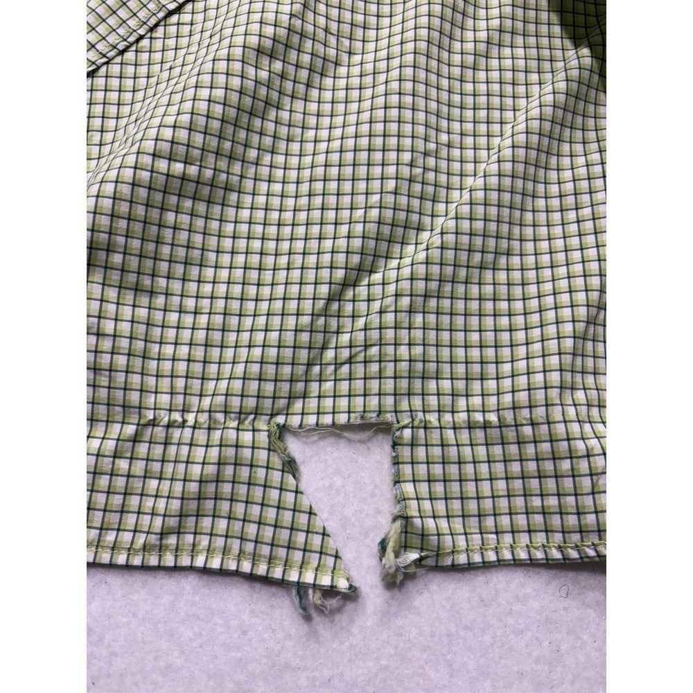 Columbia PFG Super Bahama Shirt Mens 2XL Green Short Sleeve Fishing Button Up