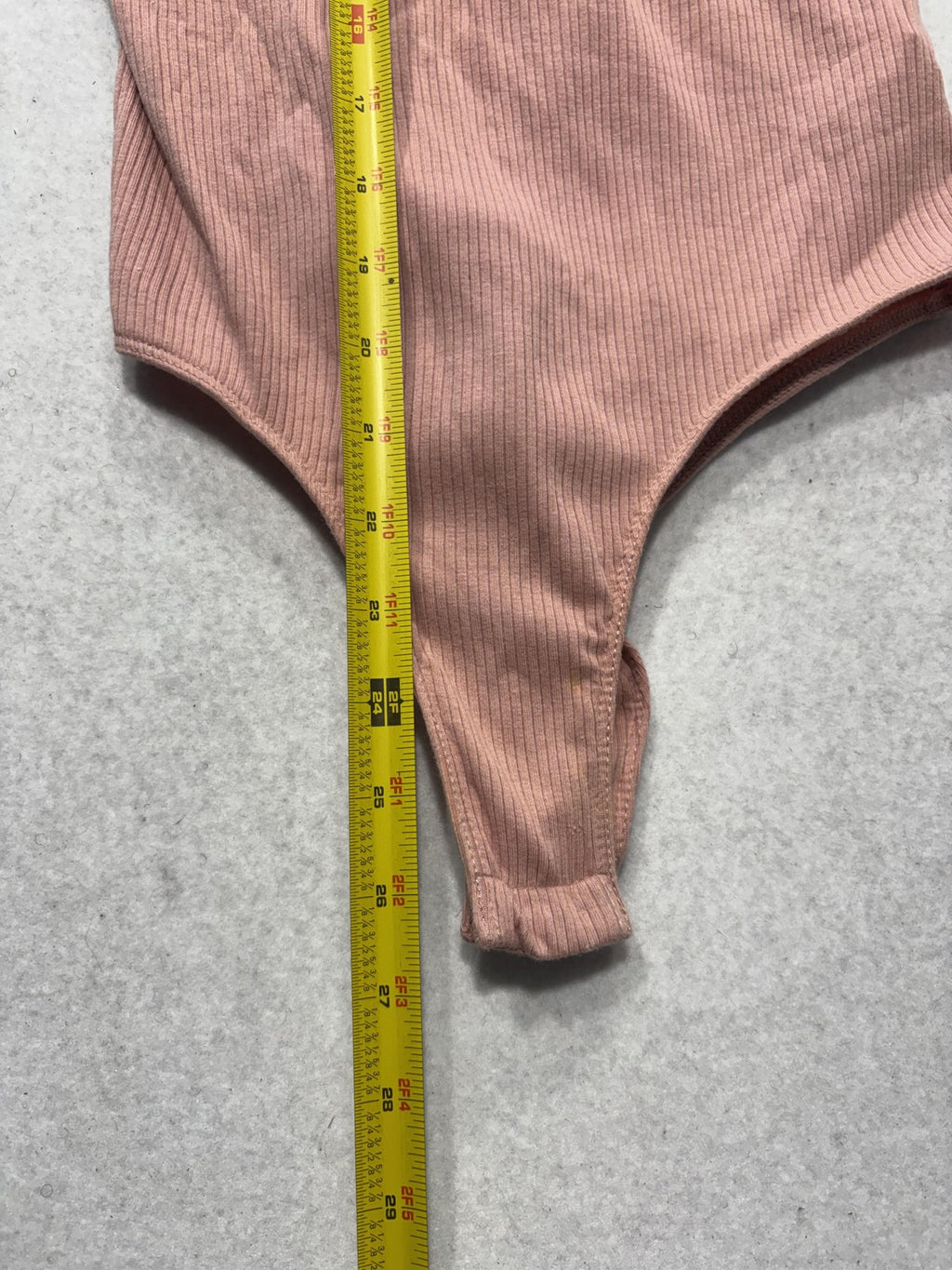 Ambiance Bodysuit Womens Large Pink Ribbed Knit High Neck Sleeveless Stretch