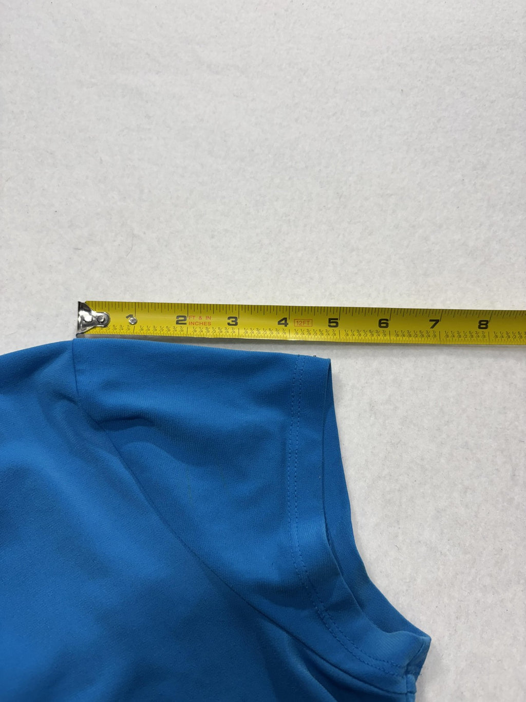 MICHAEL Michael Kors Dress Womens Large Blue Scoop Neck Fit Flare Jersey Stretch