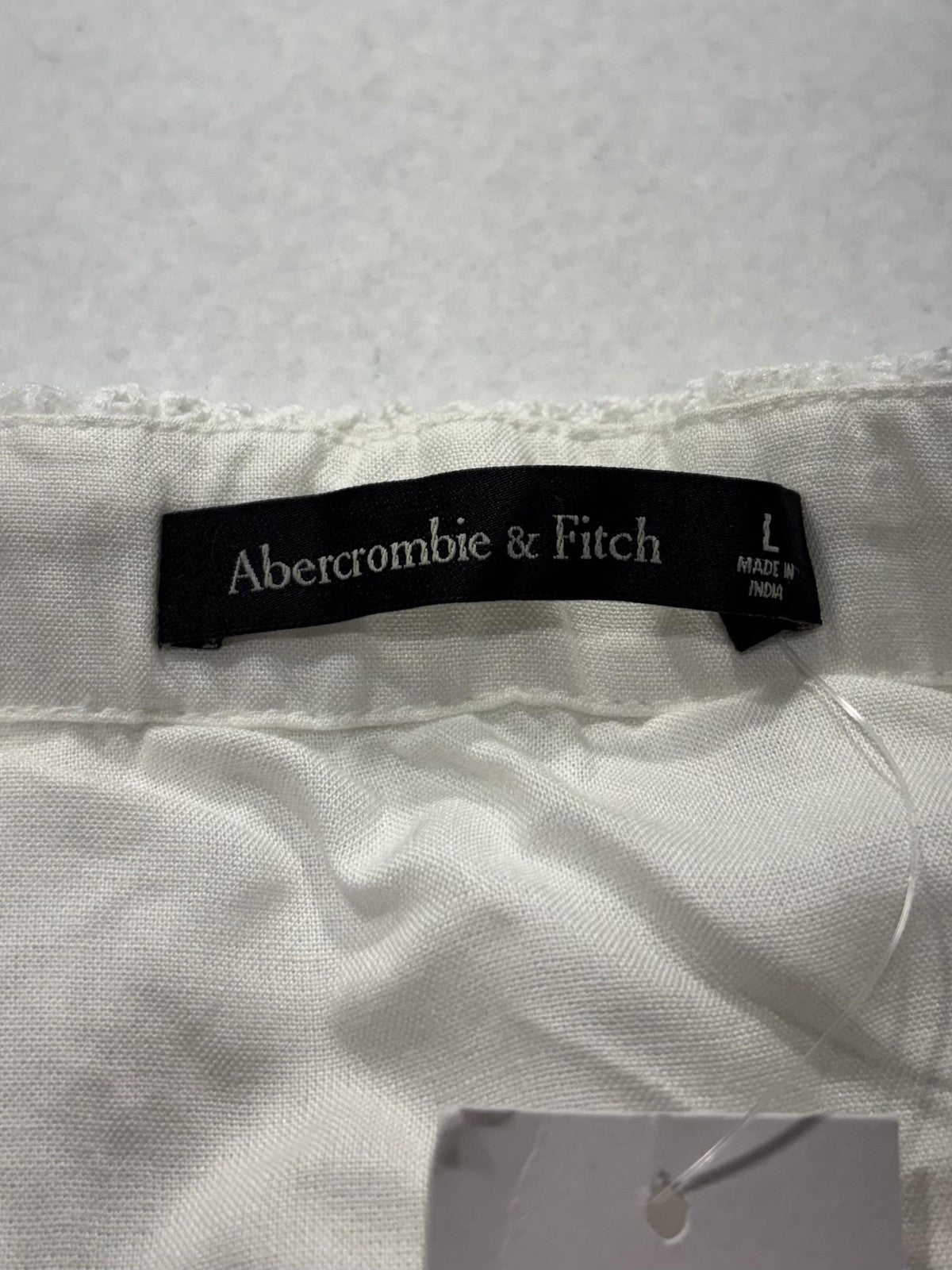 Abercrombie & Fitch Skirt Womens Large White Floral Lace Lined Midi Bridal