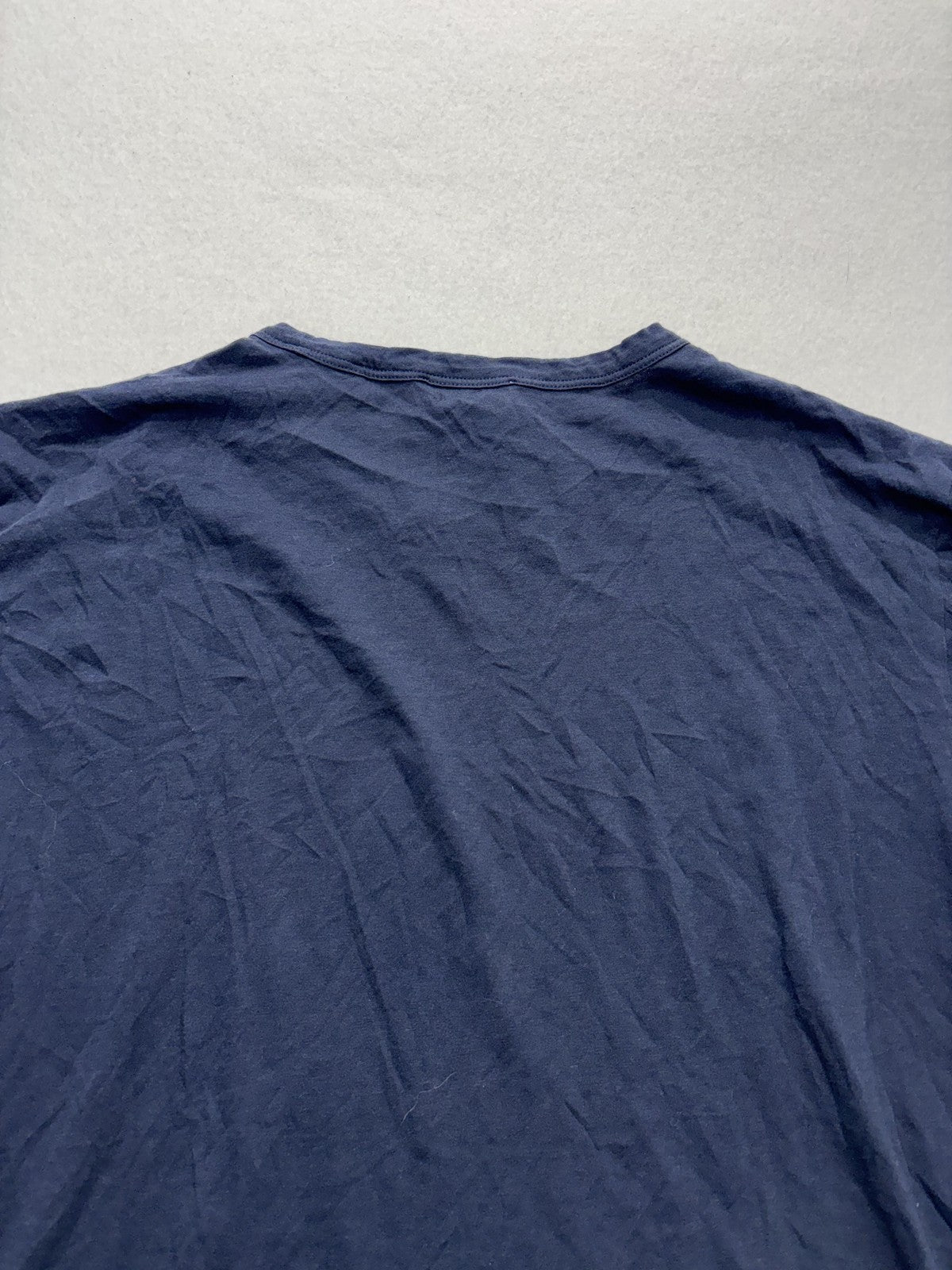 7 For All Mankind Shirt Mens Large Blue Pima Cotton Crew Neck Tee Casual