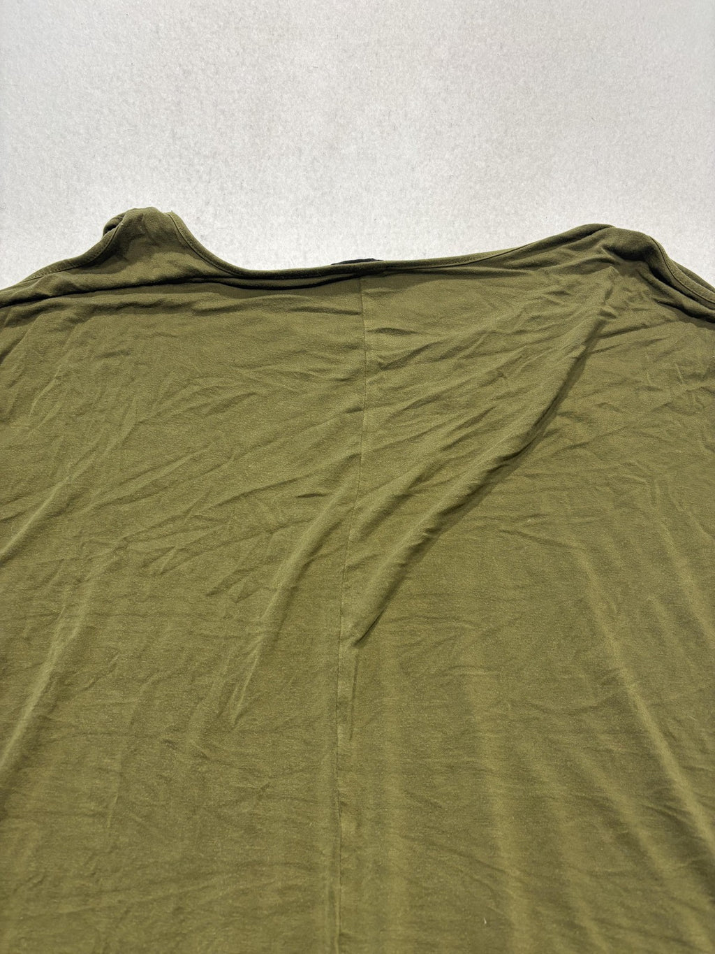 Spense Woman Shirt Womens 1X Plus Green Scoop Neck Short Sleeve Tunic Tee Casual