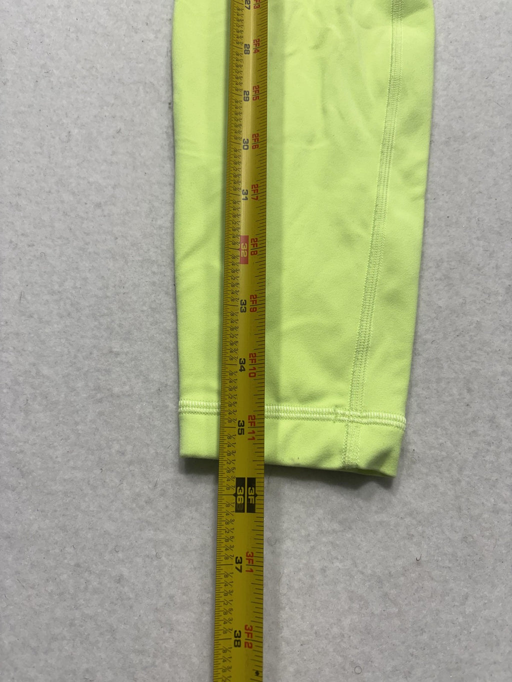 Lululemon Leggings Womens 8 Yellow High Rise Ankle Stretch Yoga Athletic Pants
