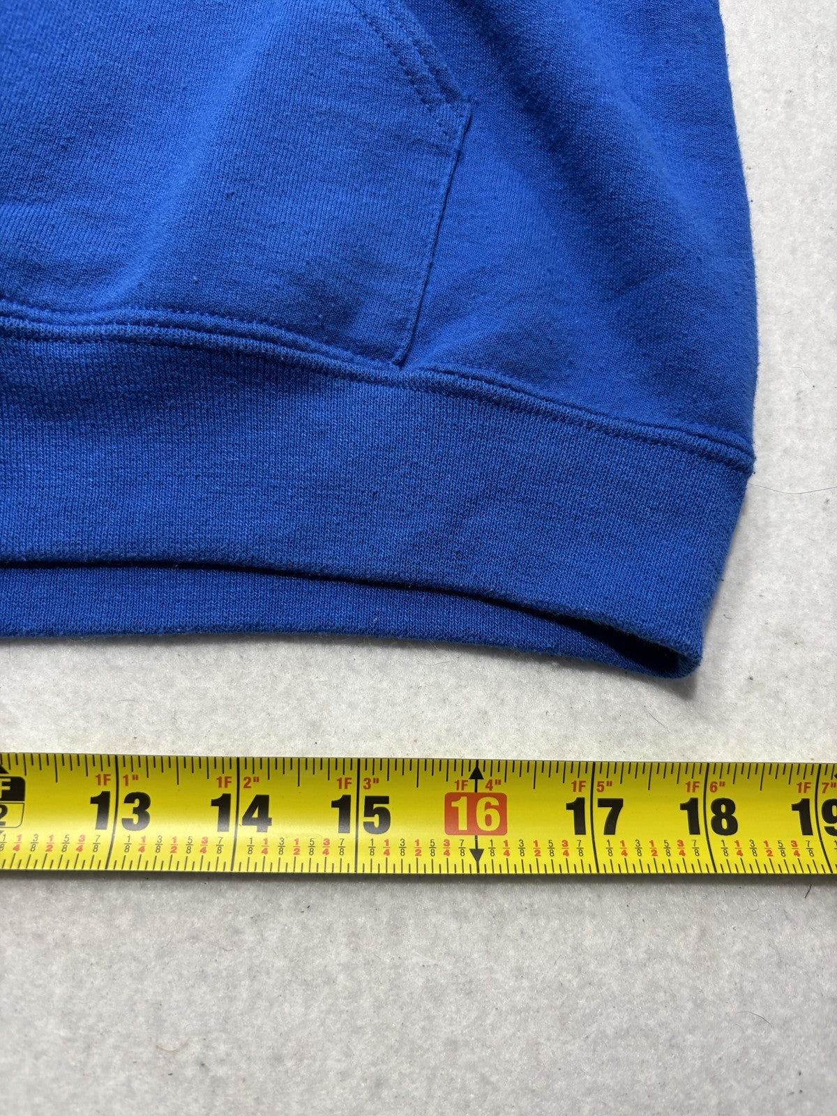 Jerzees Hoodie Mens Medium Blue NuBlend Fleece Pullover Kangaroo Pocket Solid