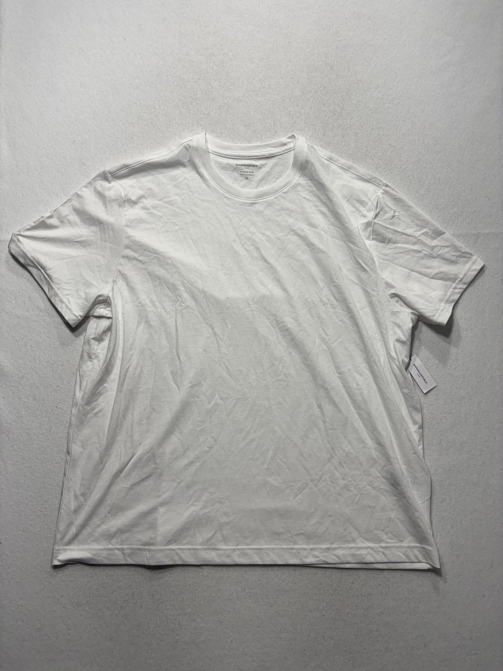 Banana Republic Shirt Mens XL White Premium Wash Crew Neck Short Sleeve Tee