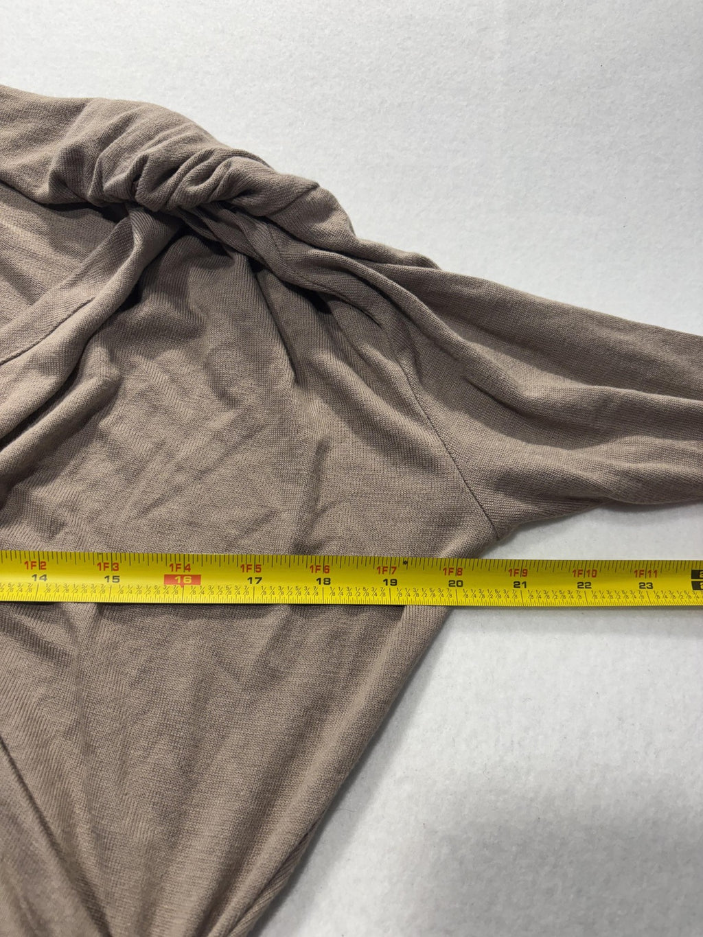 Banana Republic Dress Womens Medium Brown V Neck Long Sleeve Ruched Wrap Maxi