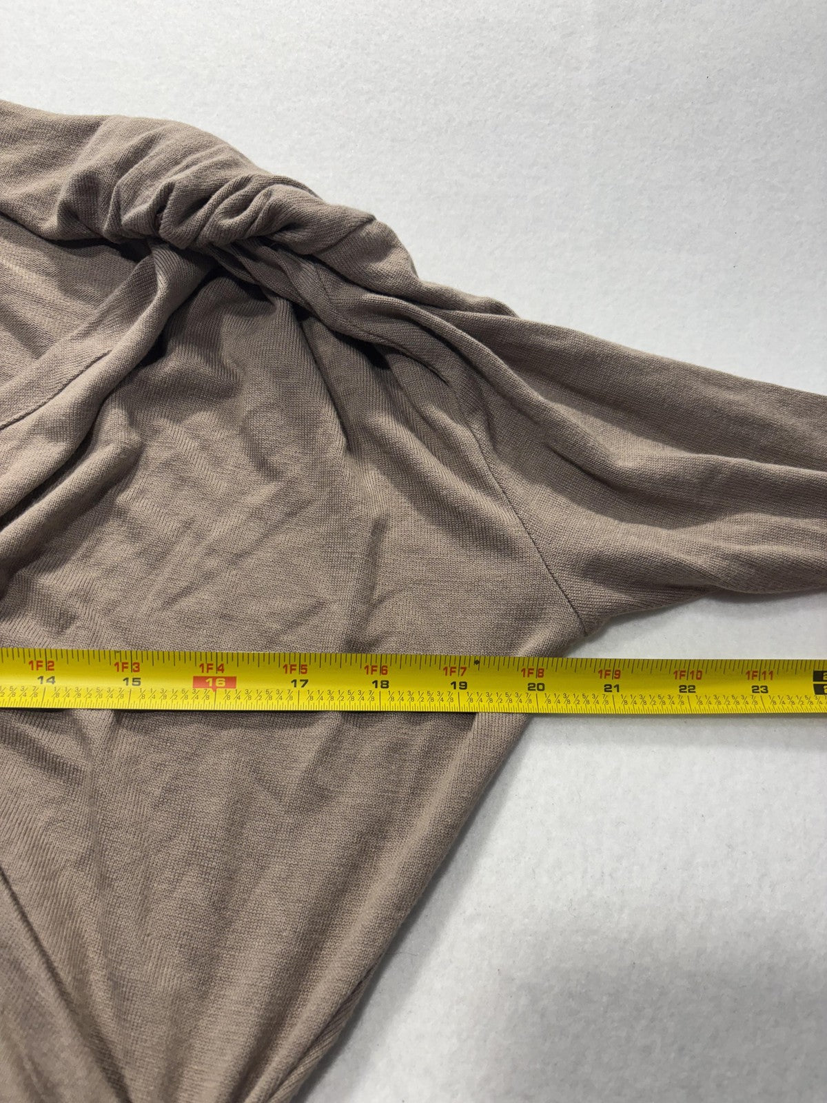 Banana Republic Dress Womens Medium Brown V Neck Long Sleeve Ruched Wrap Maxi