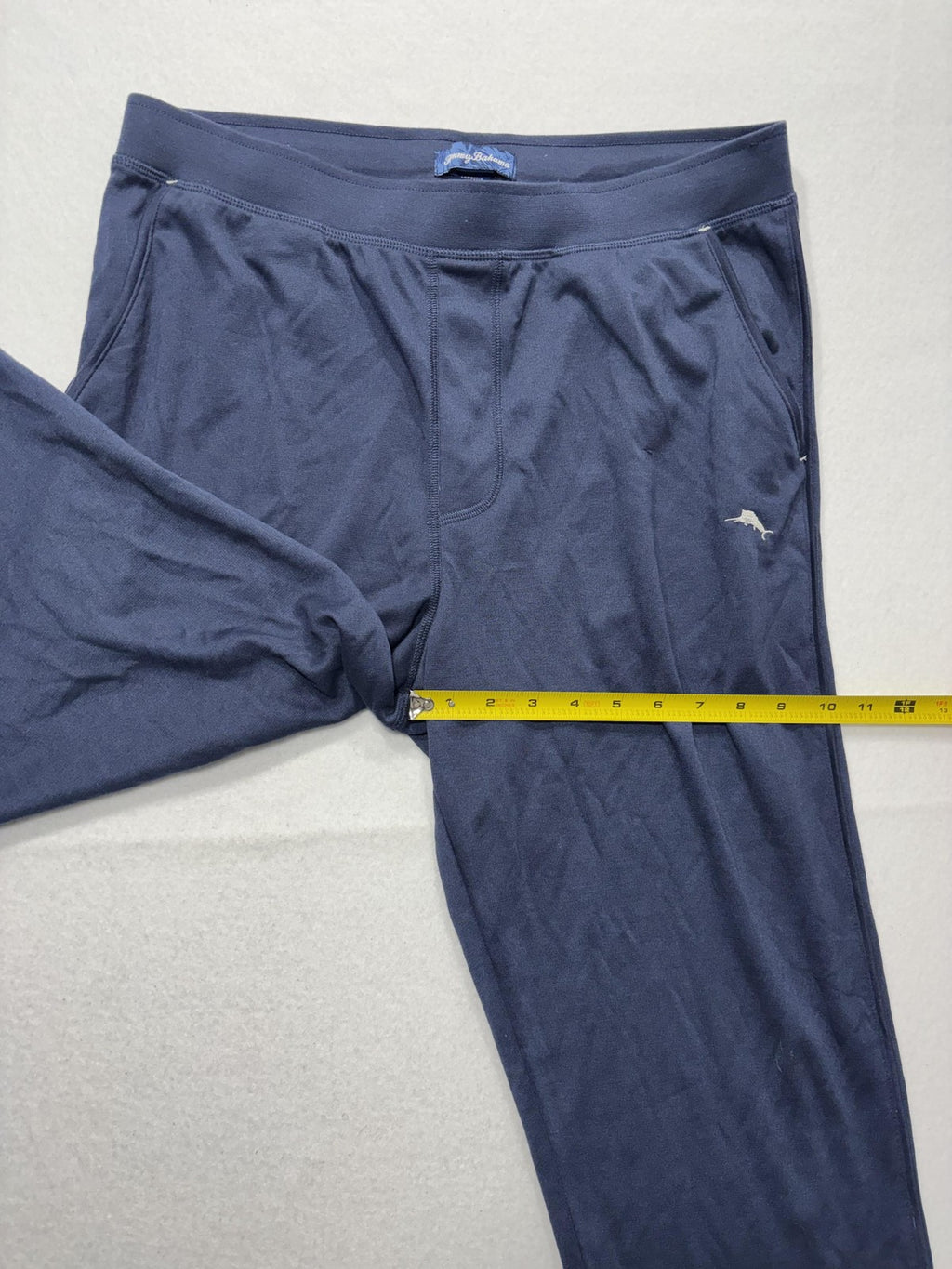Tommy Bahama Jogger Pants Mens Medium Blue Stretch Knit Elastic Waist Lounge