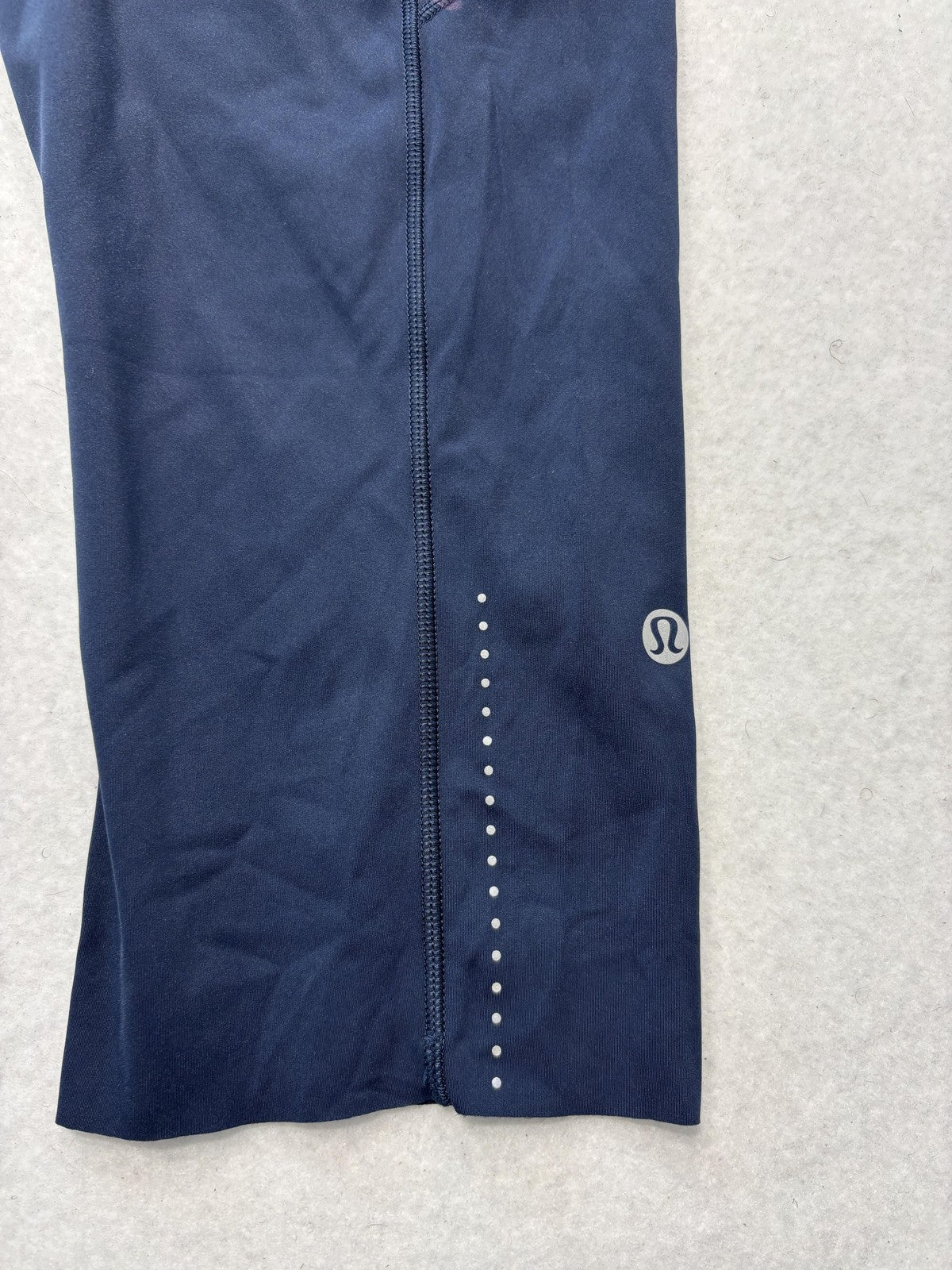 Lululemon Leggings Womens 8 Blue High Rise Cropped 23" Inseam Pocket Stretch
