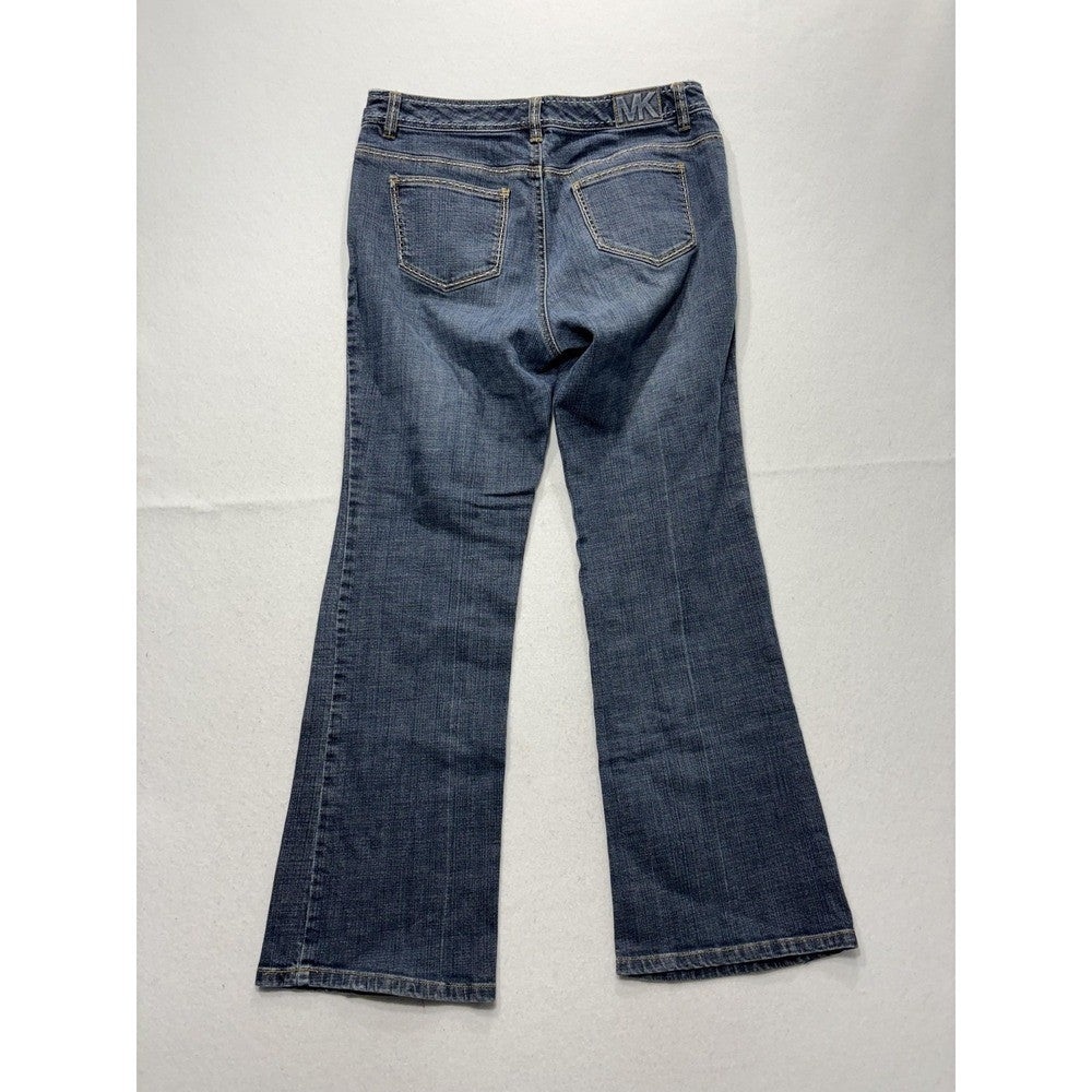 Michael Kors Jeans Womens 8P Blue Medium Wash Mid Rise Bootcut Stretch 30x30