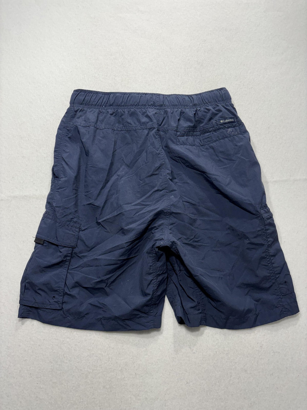 Columbia Swim Shorts Mens Medium Blue Elastic Waist Quick Dry Lined Pockets