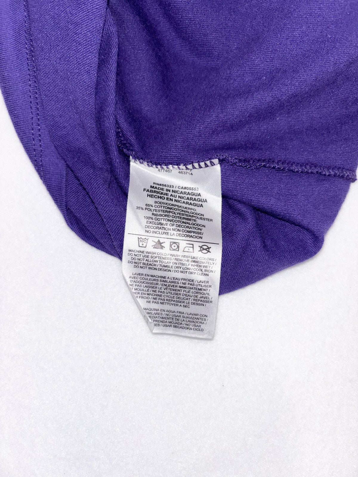 Los Angeles Lakers Shirt Mens Medium Purple NBA Anthony Davis Nike Dri Fit