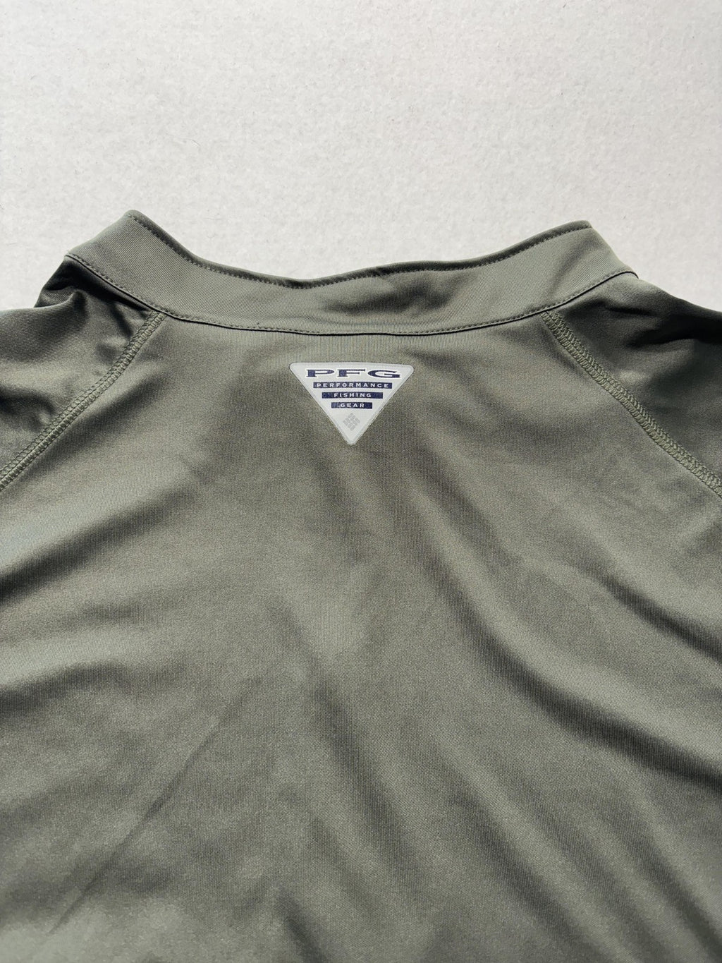 Columbia Pullover Mens XL Green Long Sleeve PFG Omni-Shade 1/4 Zip Fishing Shirt