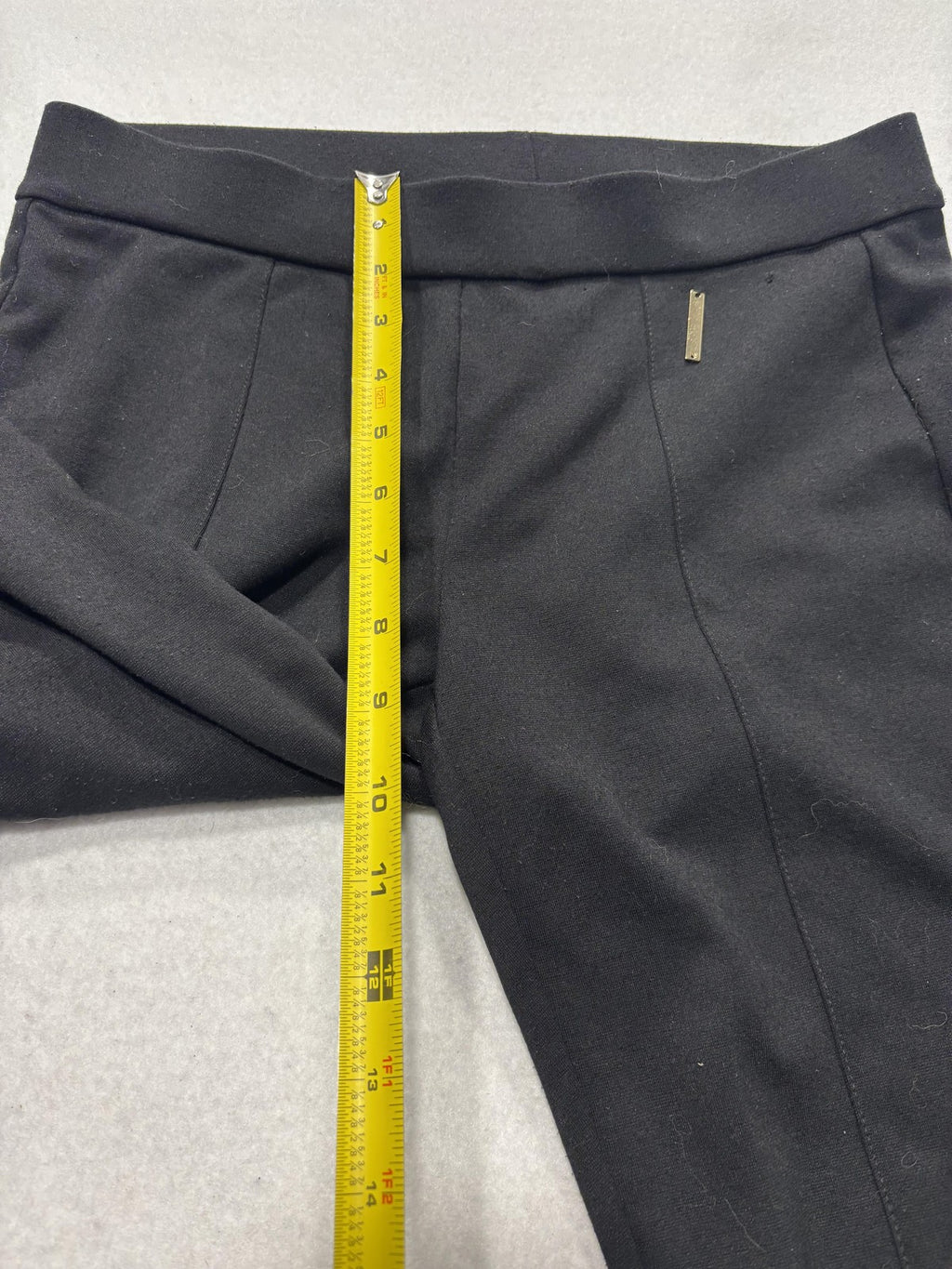 Michael Kors Leggings Womens Small Black High Rise Ankle Stretch Knit Pull On