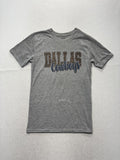 Dallas Cowboys Shirt Womens Small Gray NFL Football Leopard Print Gildan Tee