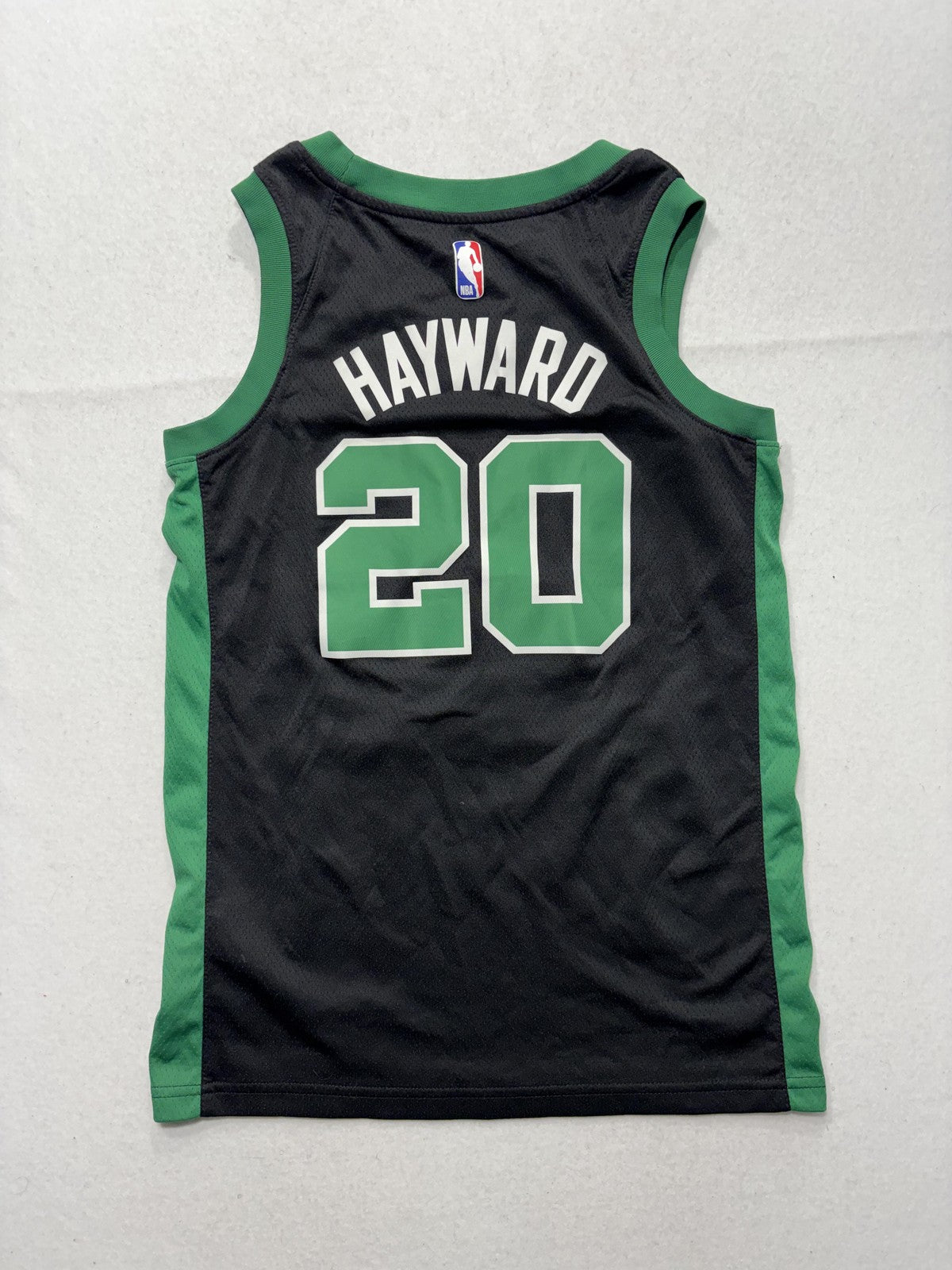 Boston Celtics Jersey Mens 40 Black NBA Nike Gordon Hayward 20 Swingman