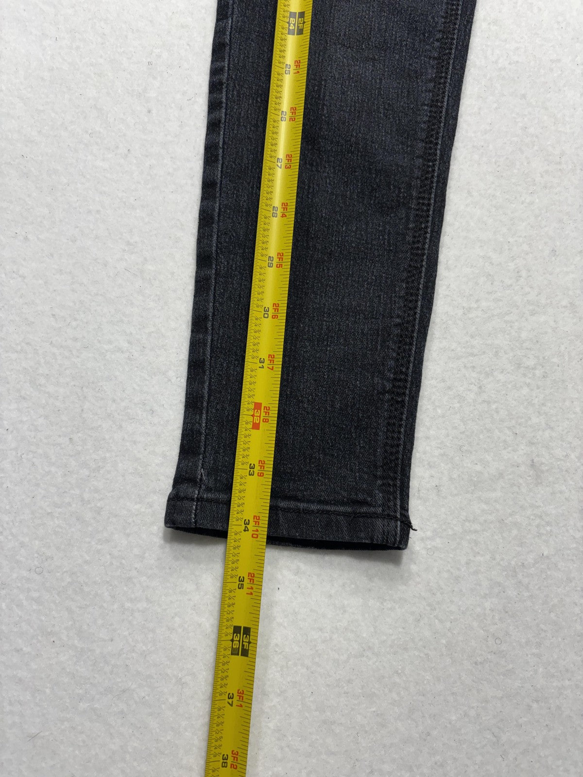 Diesel Jeans Womens 27 Gray Charcoal Wash Low Rise Skinny Stretch 27x29.5