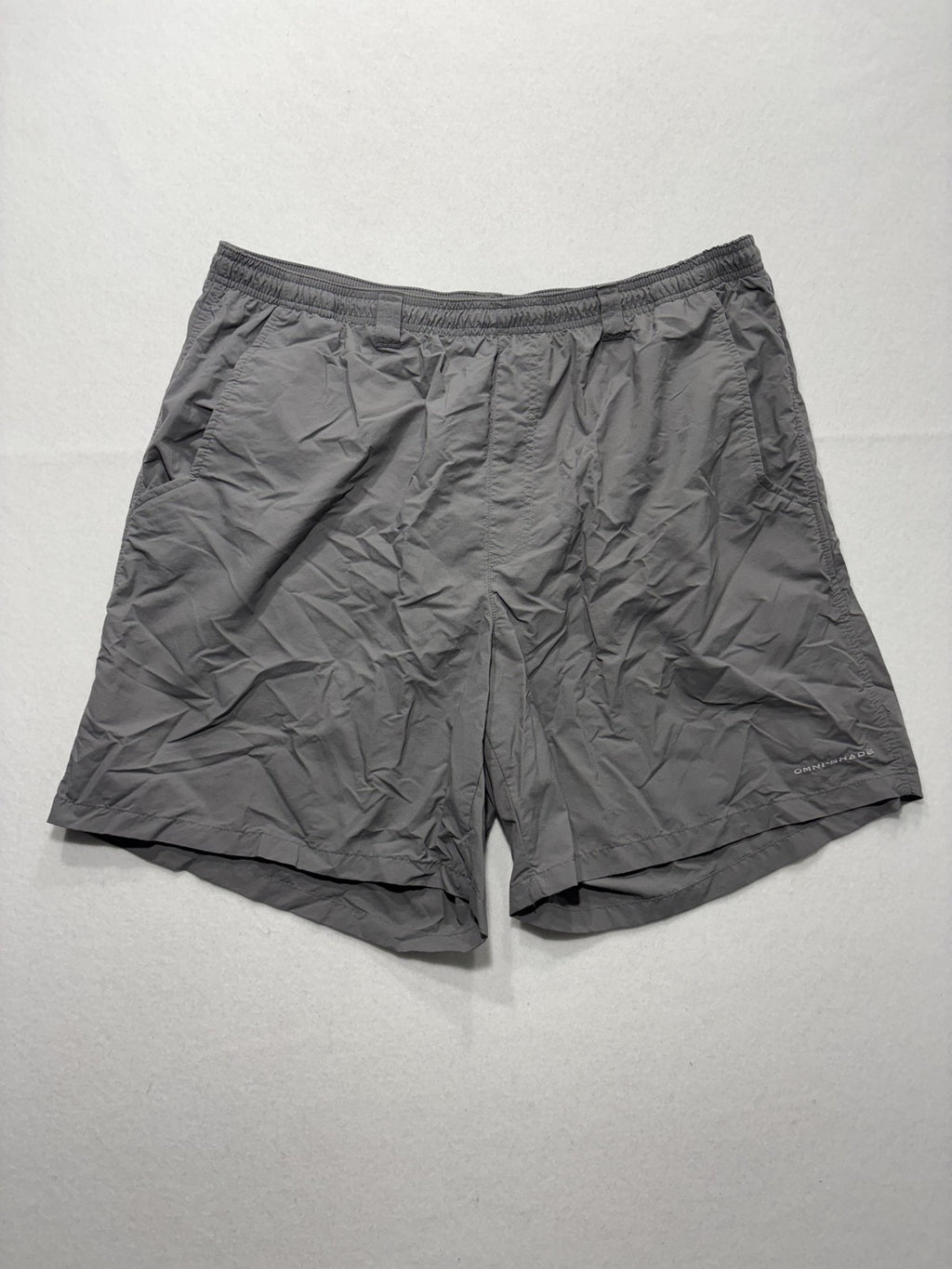 Columbia PFG Omni-Shade Swim Shorts Mens Big 1X Gray Fishing Quick Dry Lined