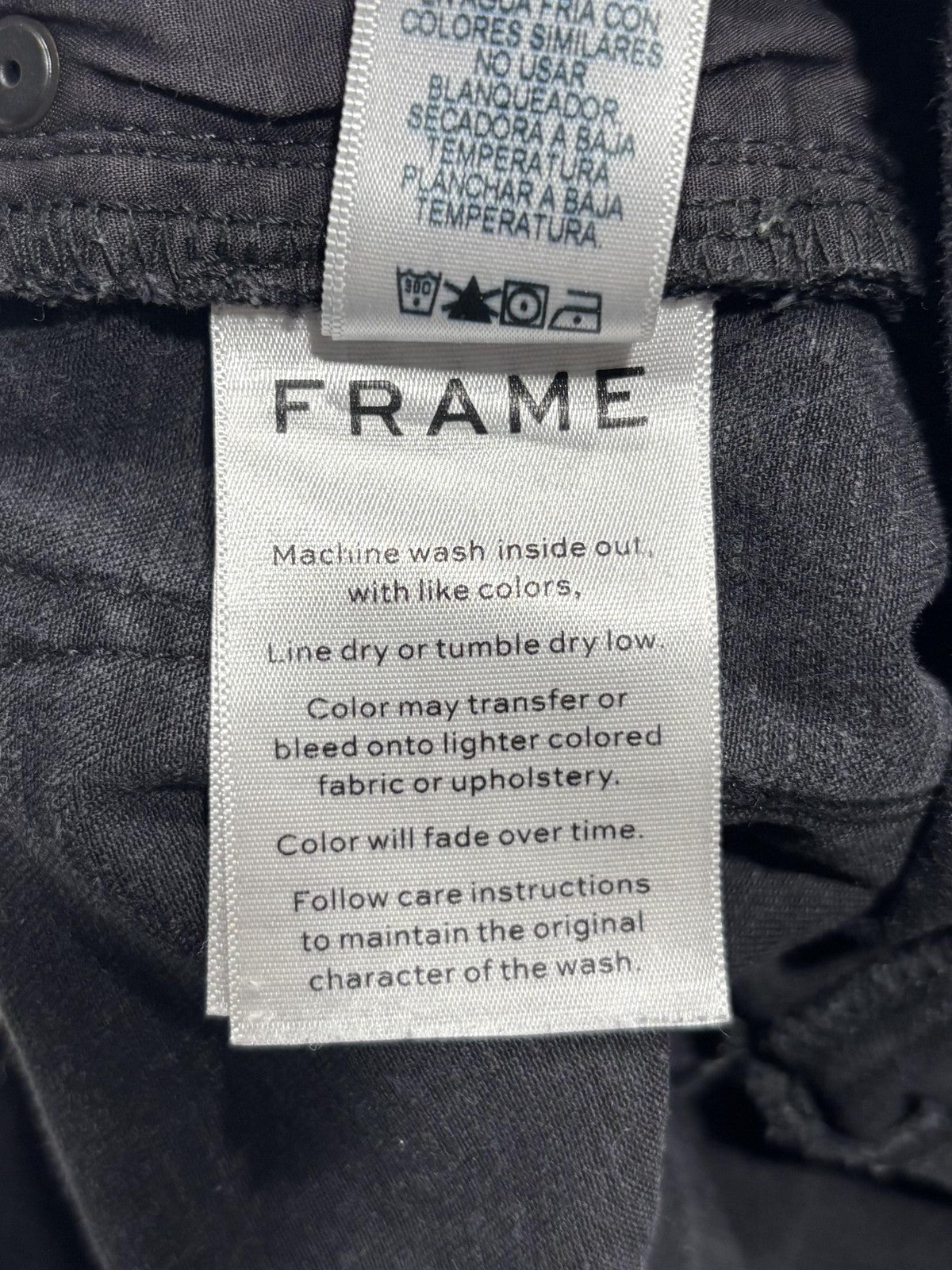 FRAME Le High Skinny Jeans Womens 26 Gray Charcoal Wash Mid Rise Stretch 26x28.5