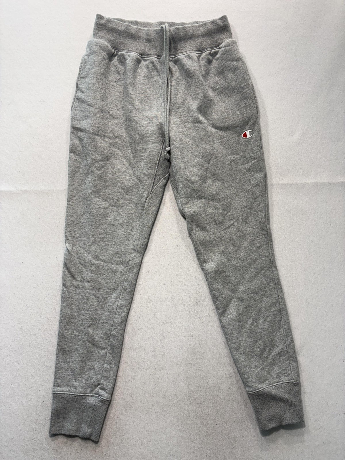 Champion Reverse Weave Sweatpants Mens Medium Gray Fleece Elastic Waist Logo