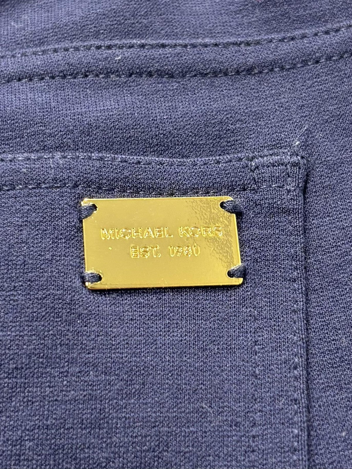 MICHAEL Michael Kors Pants Womens 10 Blue Ponte Slim Jegging Pull On Stretch