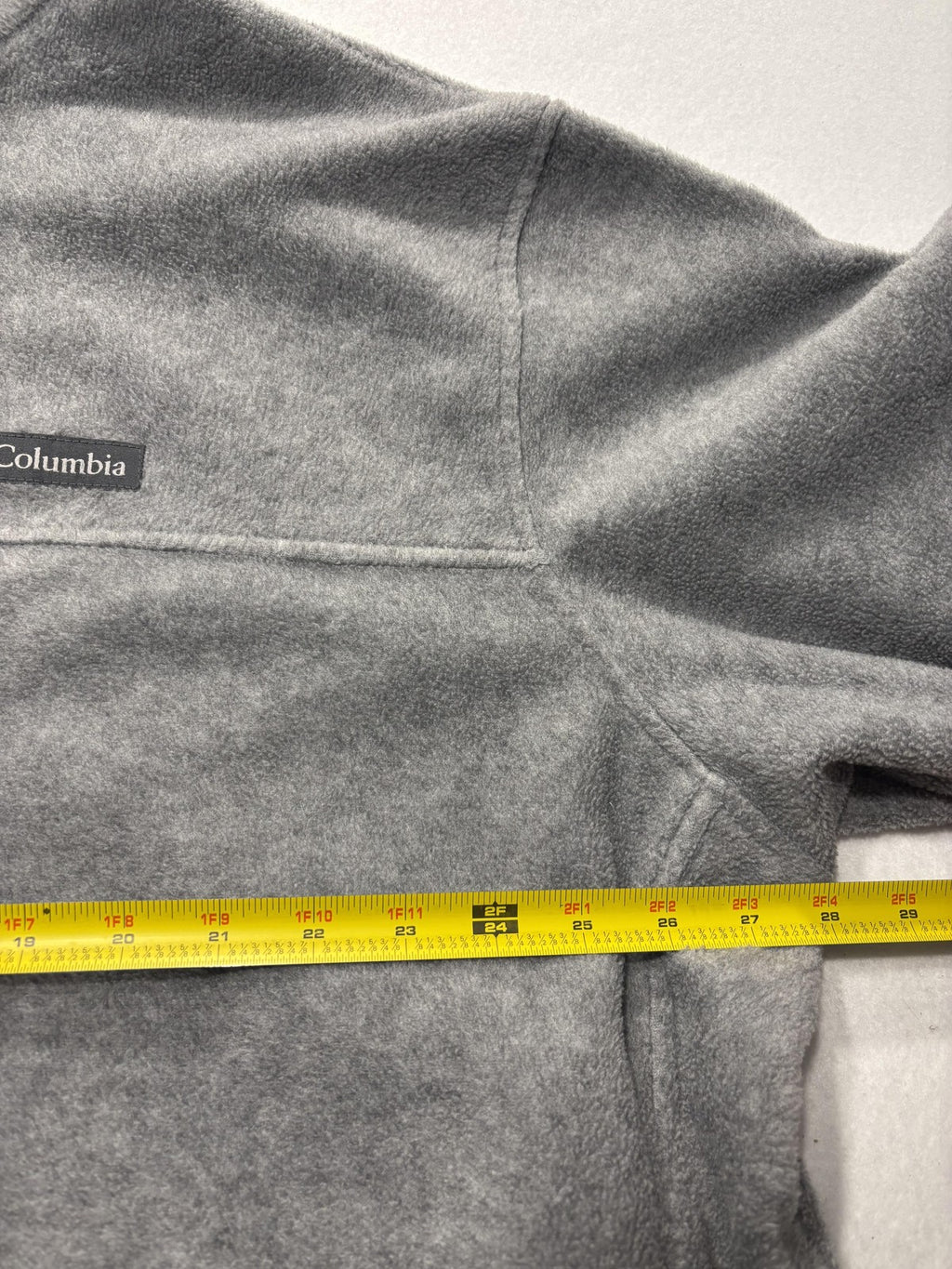 Columbia Jacket Mens 3XL Gray Fleece Full Zip Stand Collar Lightweight Outdoor
