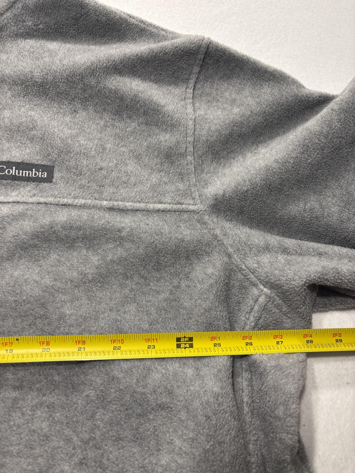 Columbia Jacket Mens 3XL Gray Fleece Full Zip Stand Collar Lightweight Outdoor