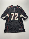 Arizona Cardinals Jersey Mens Large Black NFL Football Nike On Field Ford 72