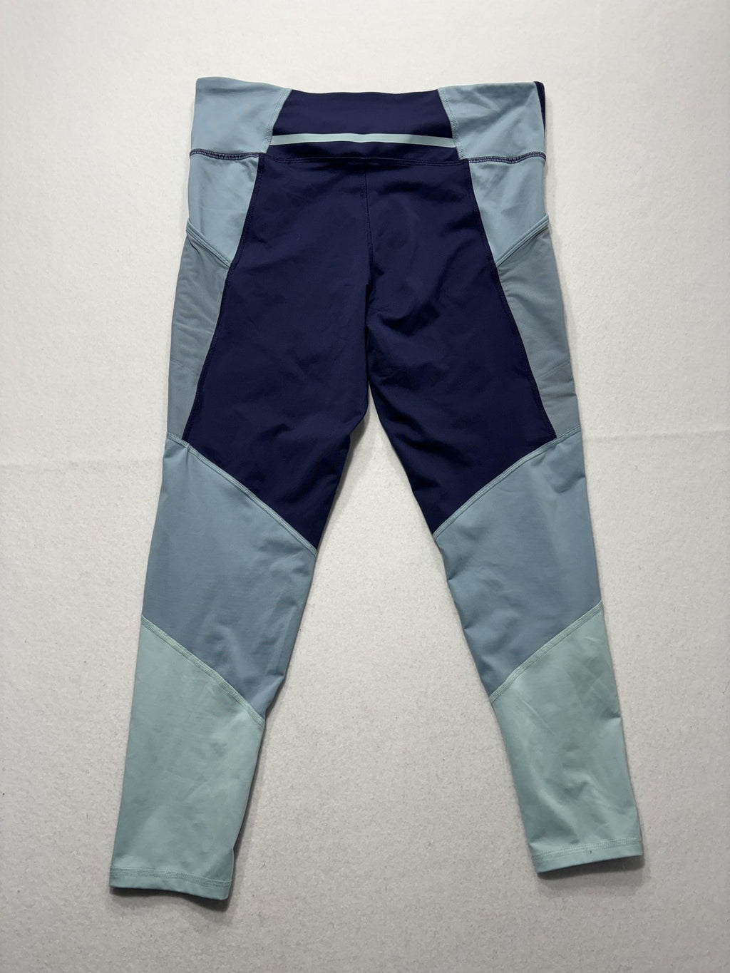 Champion Leggings Womens XL Blue Colorblock Zip Ankle Authentic Athleticwear