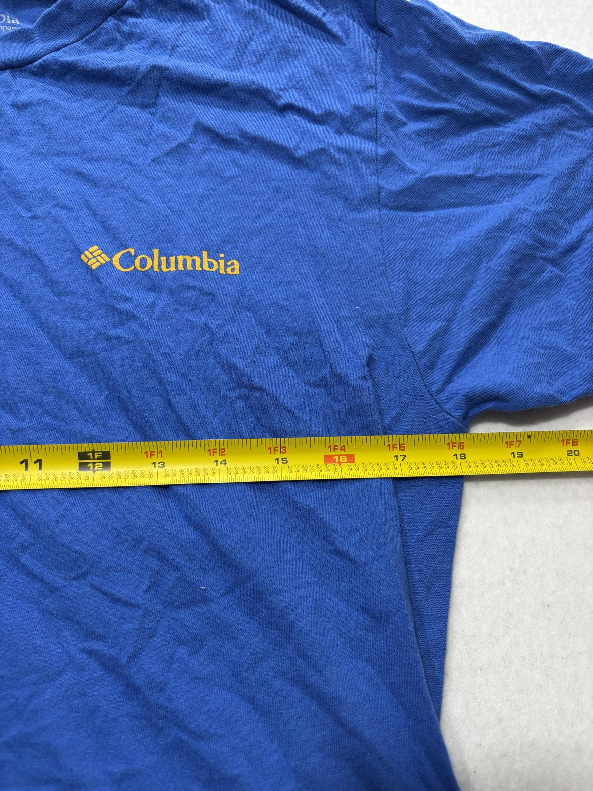 Columbia Shirt Mens Medium Blue Desert Cactus Graphic Tee Cotton Outdoor Hiking