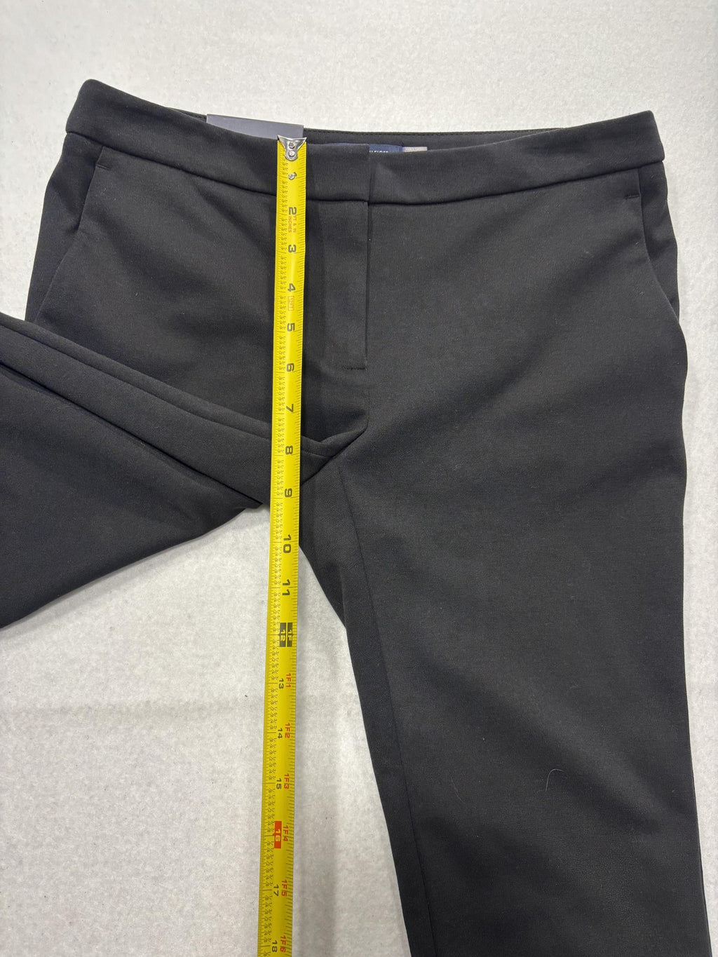 Tommy Hilfiger Dress Pants Womens 2 Black Newport Ankle Ponte Slim Leg Work