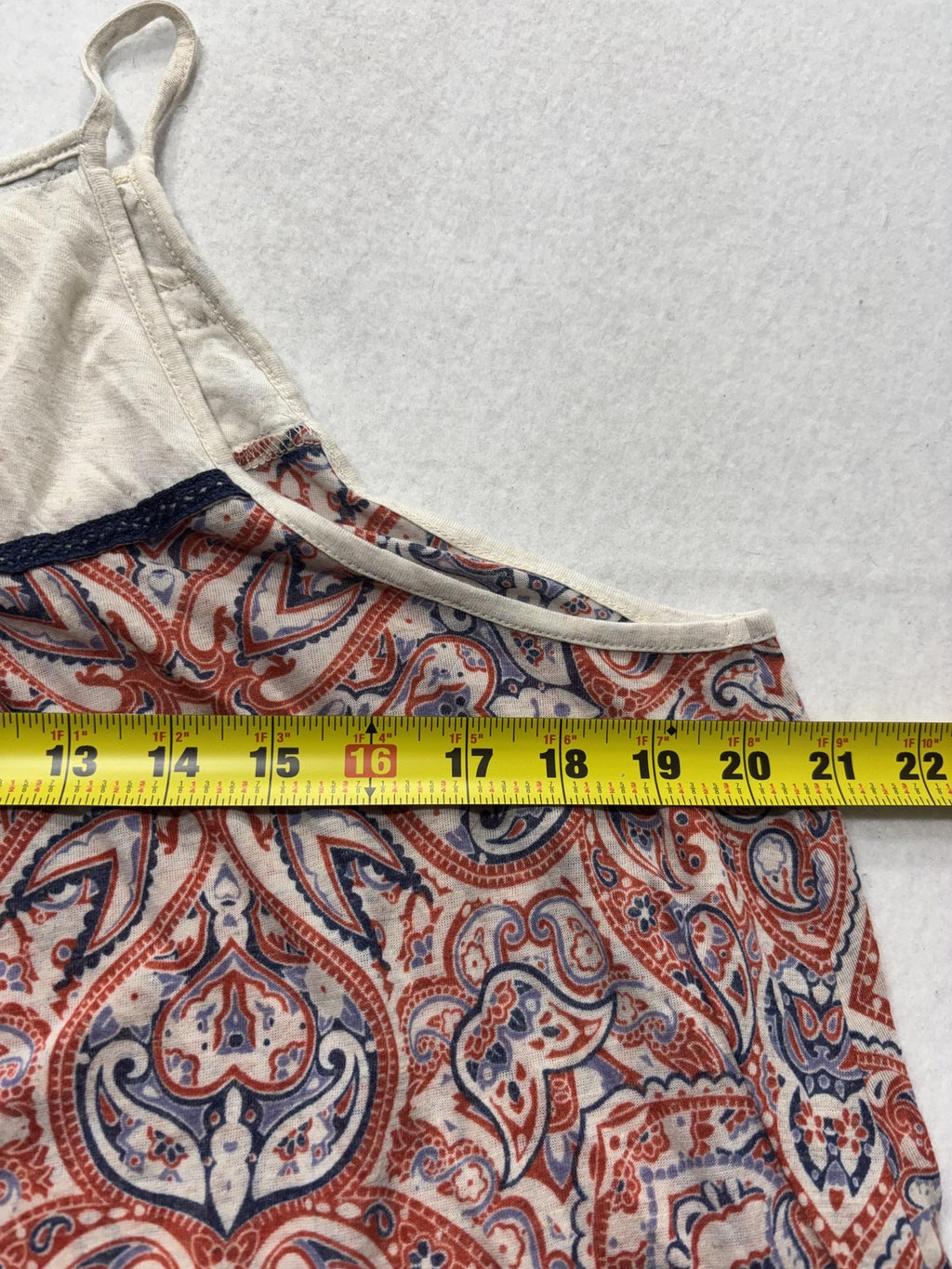 Xhilaration Tank Top Juniors 2XL Multicolor Paisley Halter Cami Boho Summer