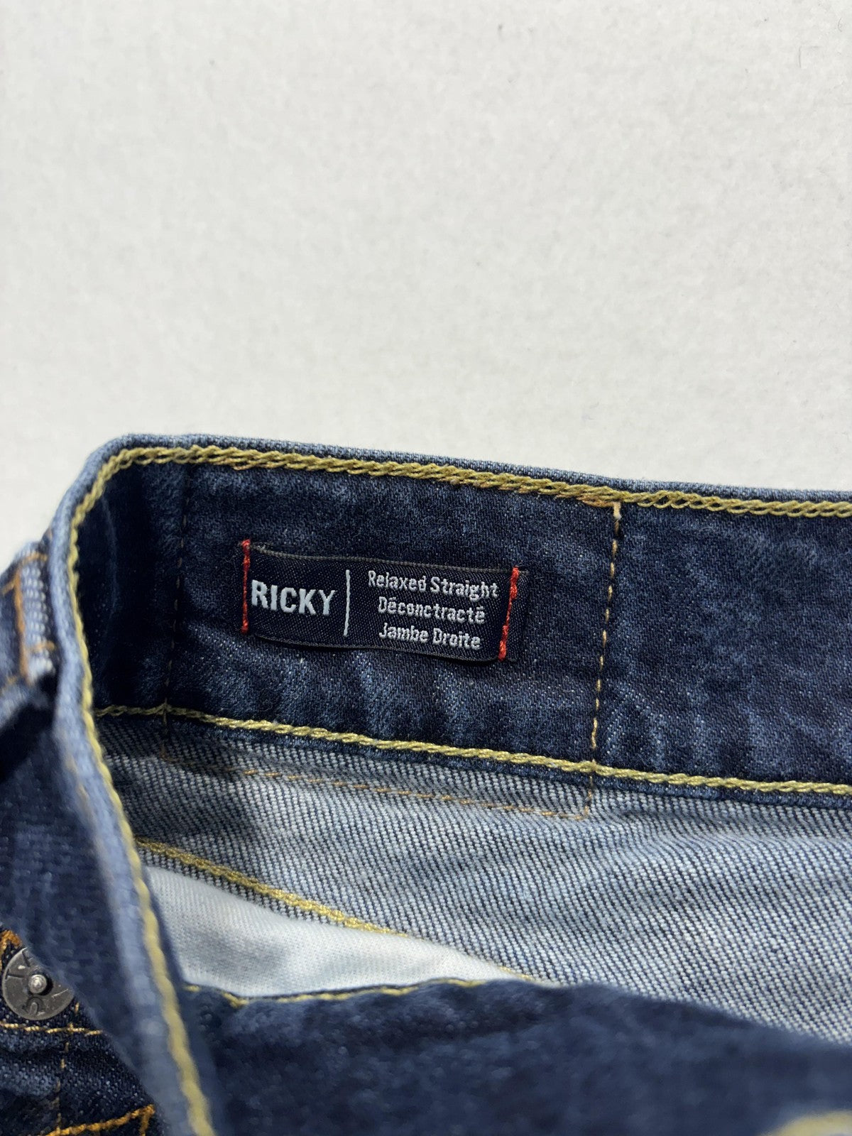 True Religion Bermuda Shorts Mens 31 Blue Ricky Relaxed Denim Stretch 5-Pocket