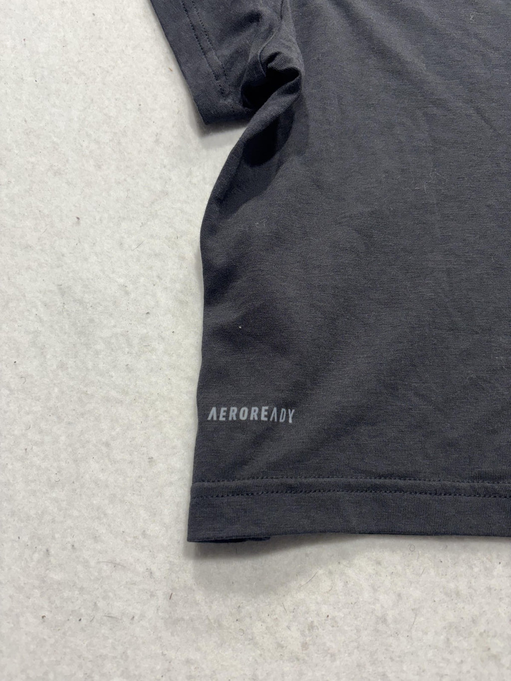 Adidas AEROREADY Shirt Womens XL Black Cropped 3 Stripe Logo HA1192 Athletic Top