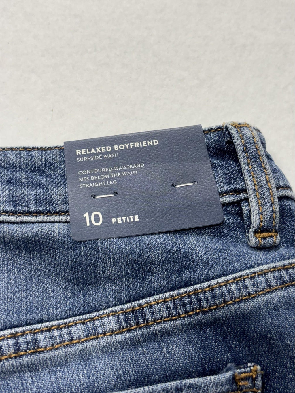 J. Jill Denim Jeans Womens 10P Blue Surfside Wash Relaxed Boyfriend Cuffed Ankle
