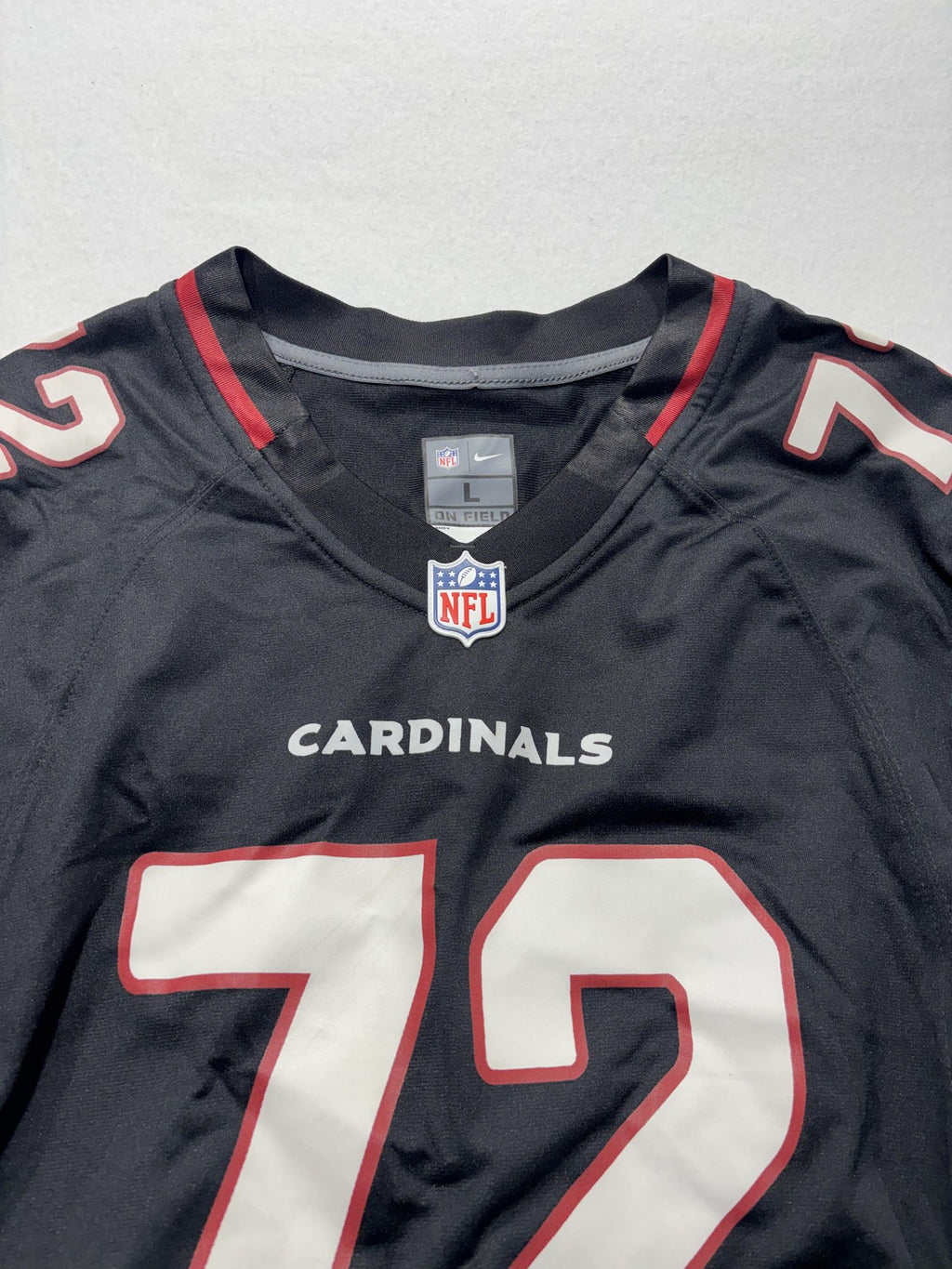 Arizona Cardinals Jersey Mens Large Black NFL Football Nike On Field Ford 72