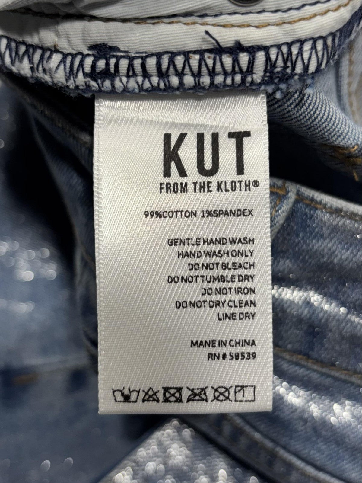 KUT From The Kloth Ashley Slouchy Barrel Jeans Womens 8 Silver High Rise Crop