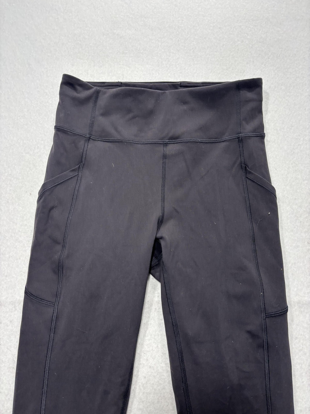 Lululemon Leggings Womens 6 Black High Rise 24.5" Inseam Ankle Yoga Athletic