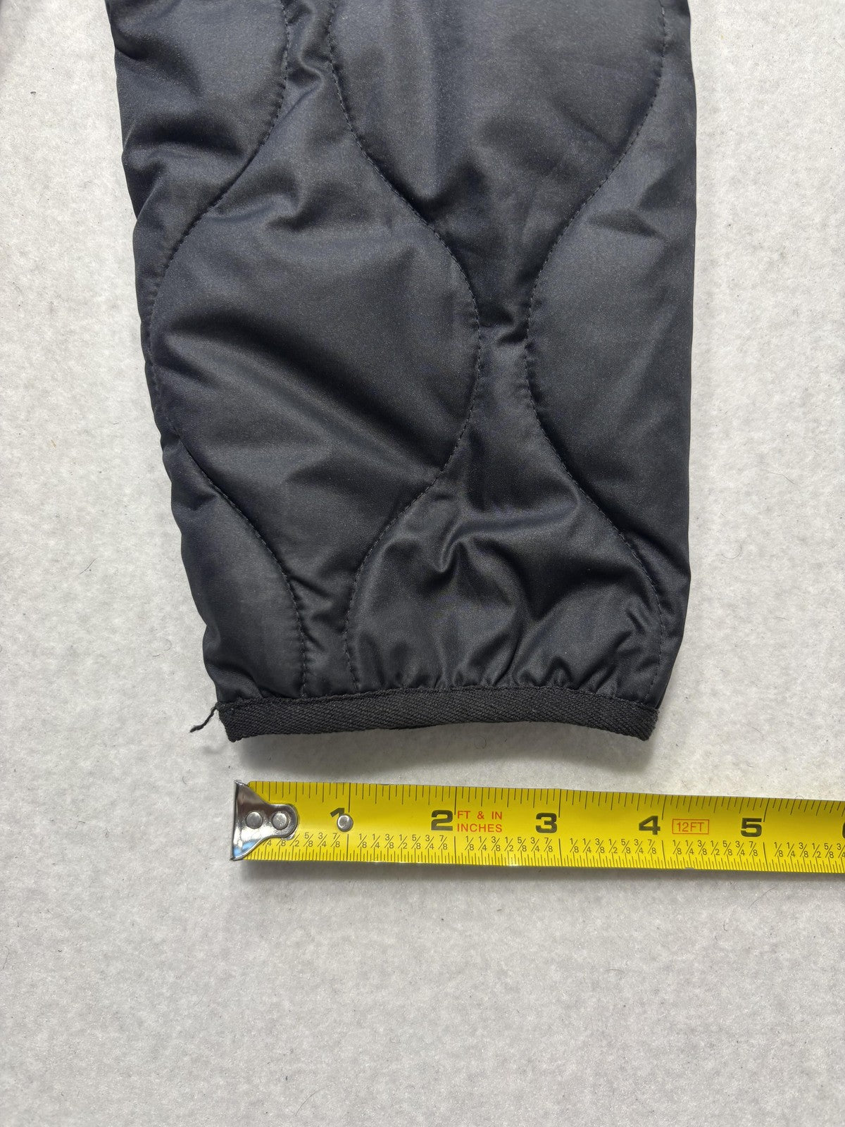 Everlane Jacket Womens XS Black Quilted Collarless Button Front ReNew Long