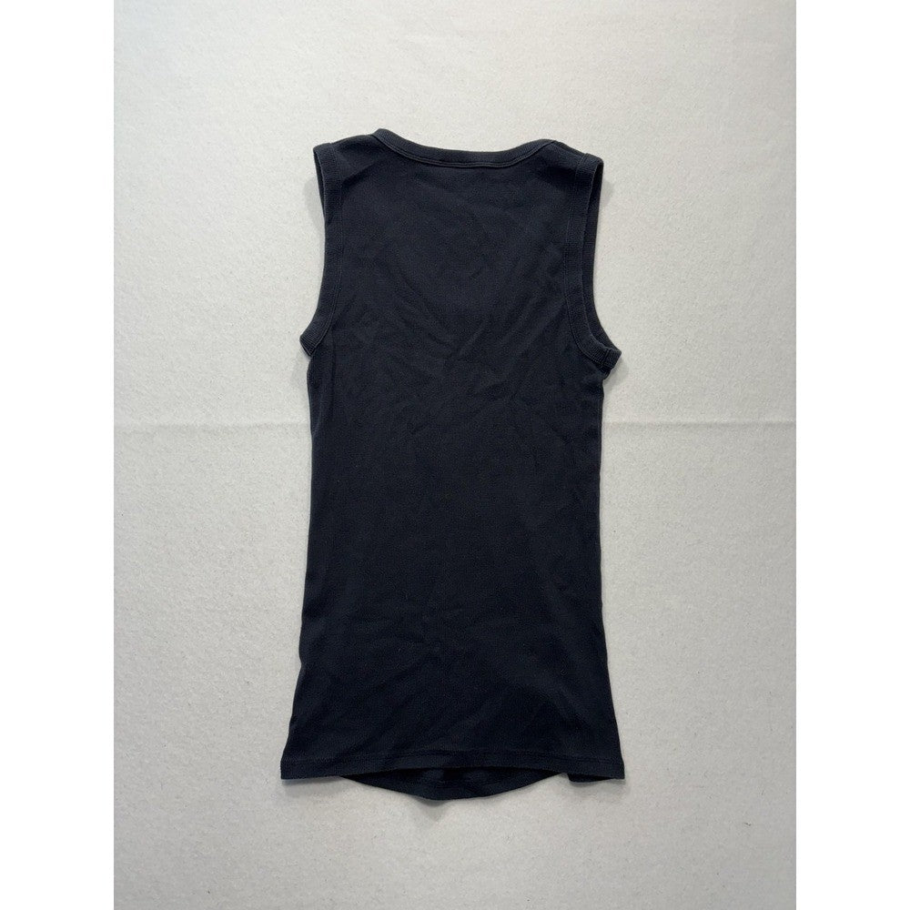 Abercrombie & Fitch Tank Womens Small Black Ribbed Knit Scoop Neck Maternity